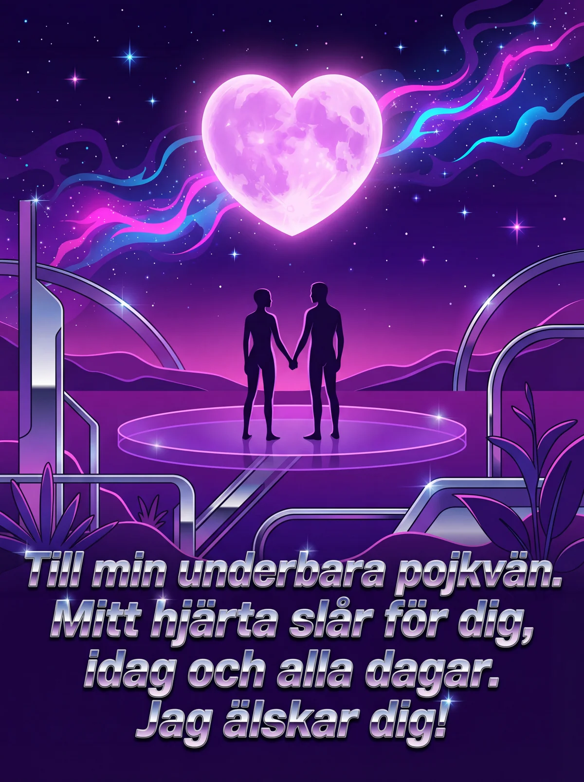 Korttext till pojkvän på Alla hjärtans dag