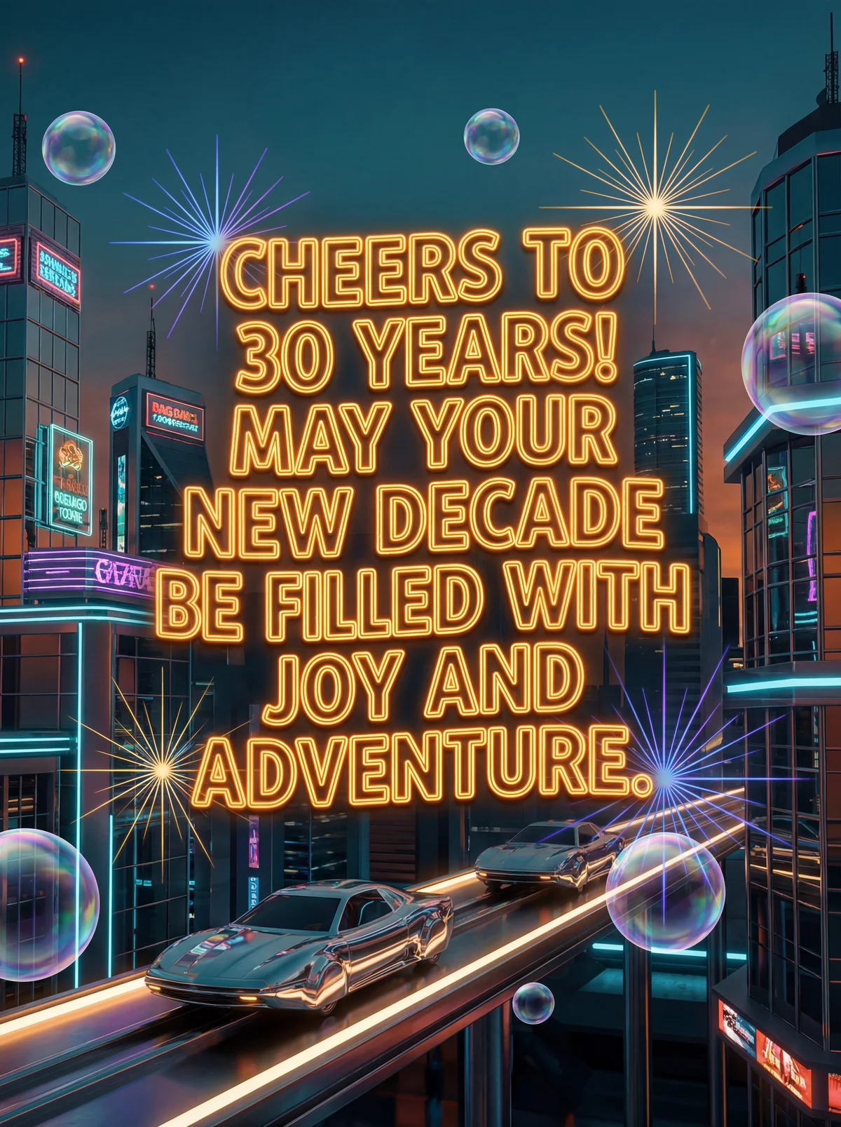 Happy Birthday card for a friend turning 30