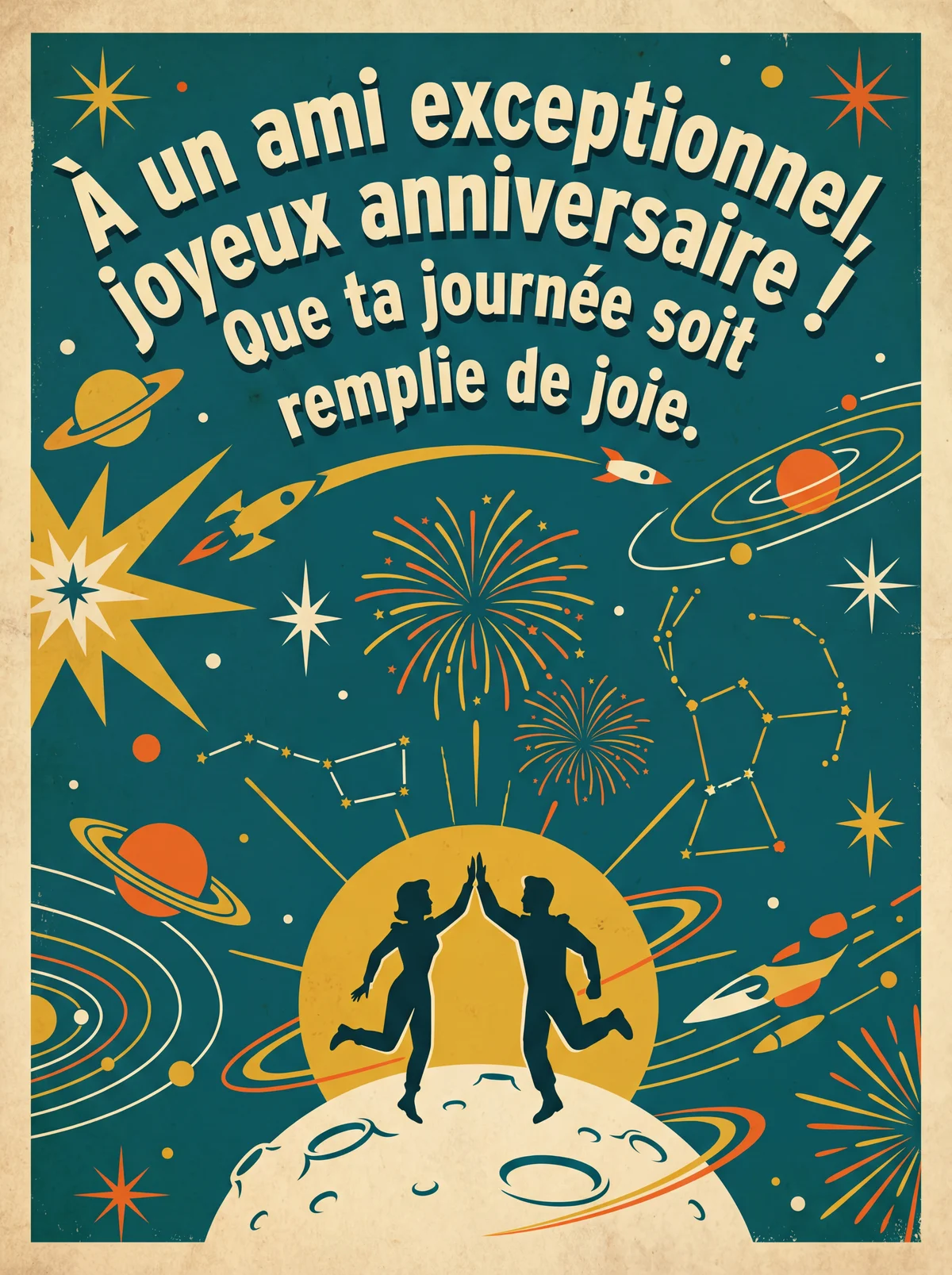 Carte d'anniversaire pour un ami spécial
