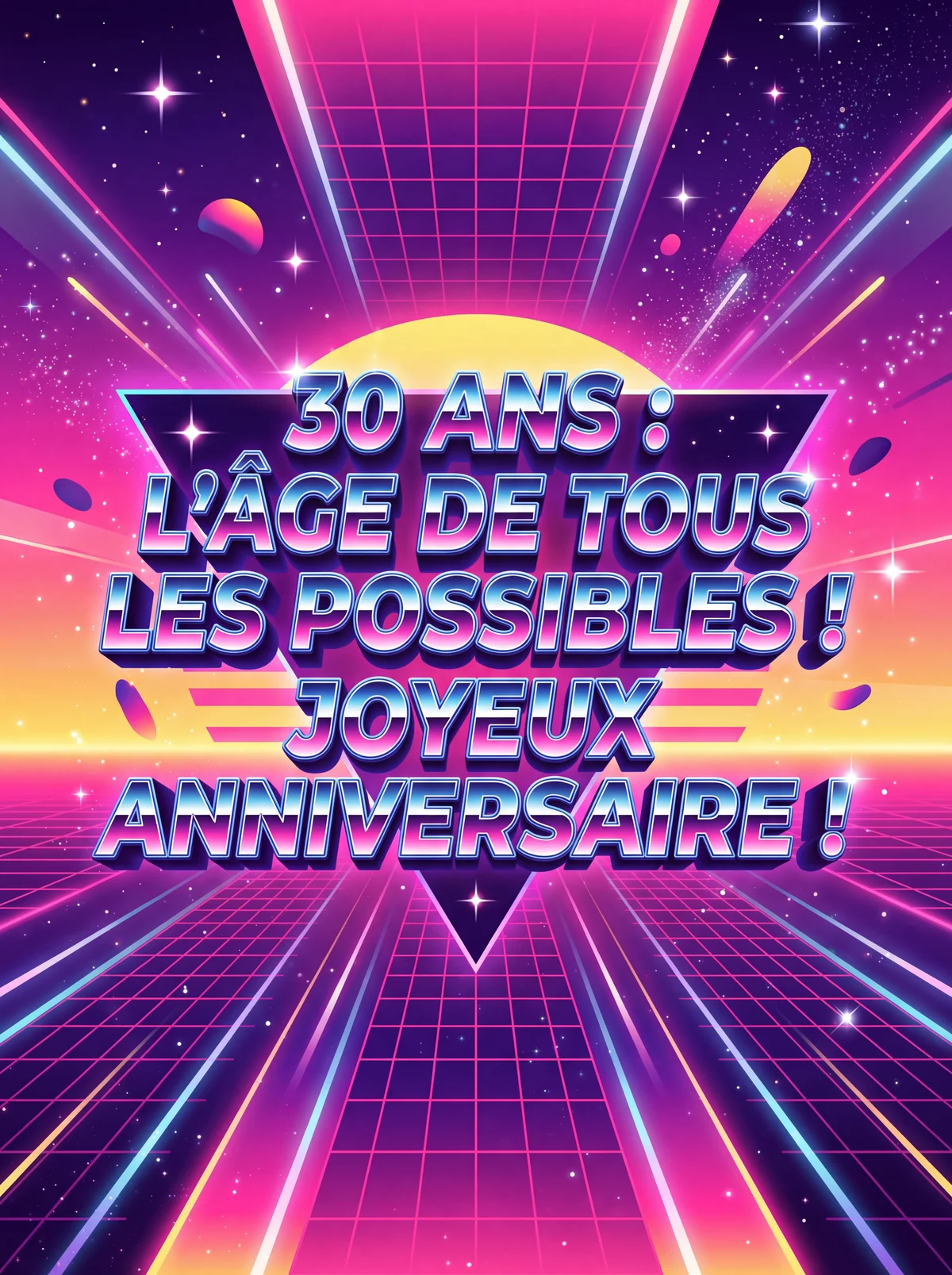 joyeux anniversaire pour 30 ans