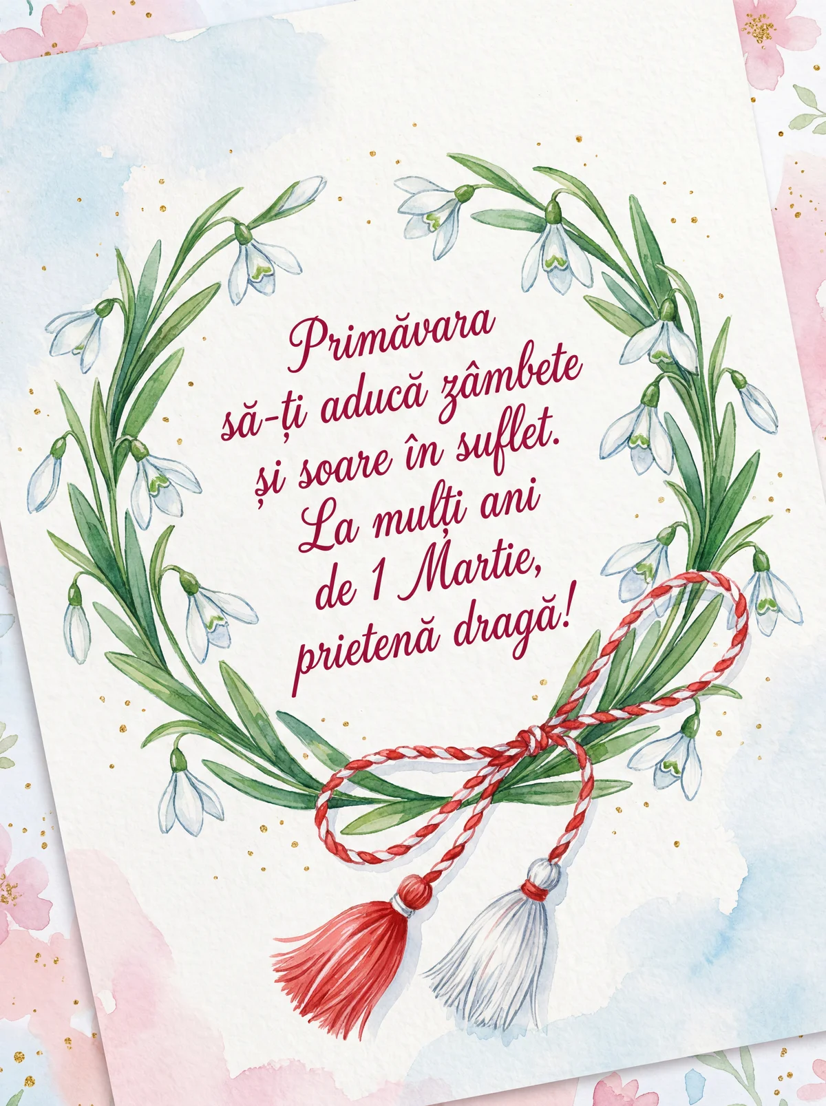 Mesaj de Mărțișor pentru o prietenă dragă