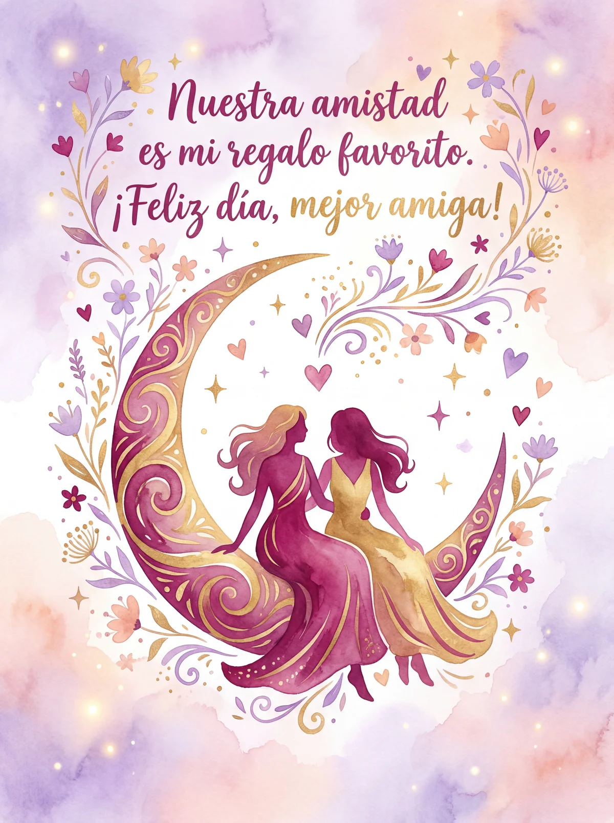 Tarjeta para el Día del Amor y la Amistad para mi mejor amig...
