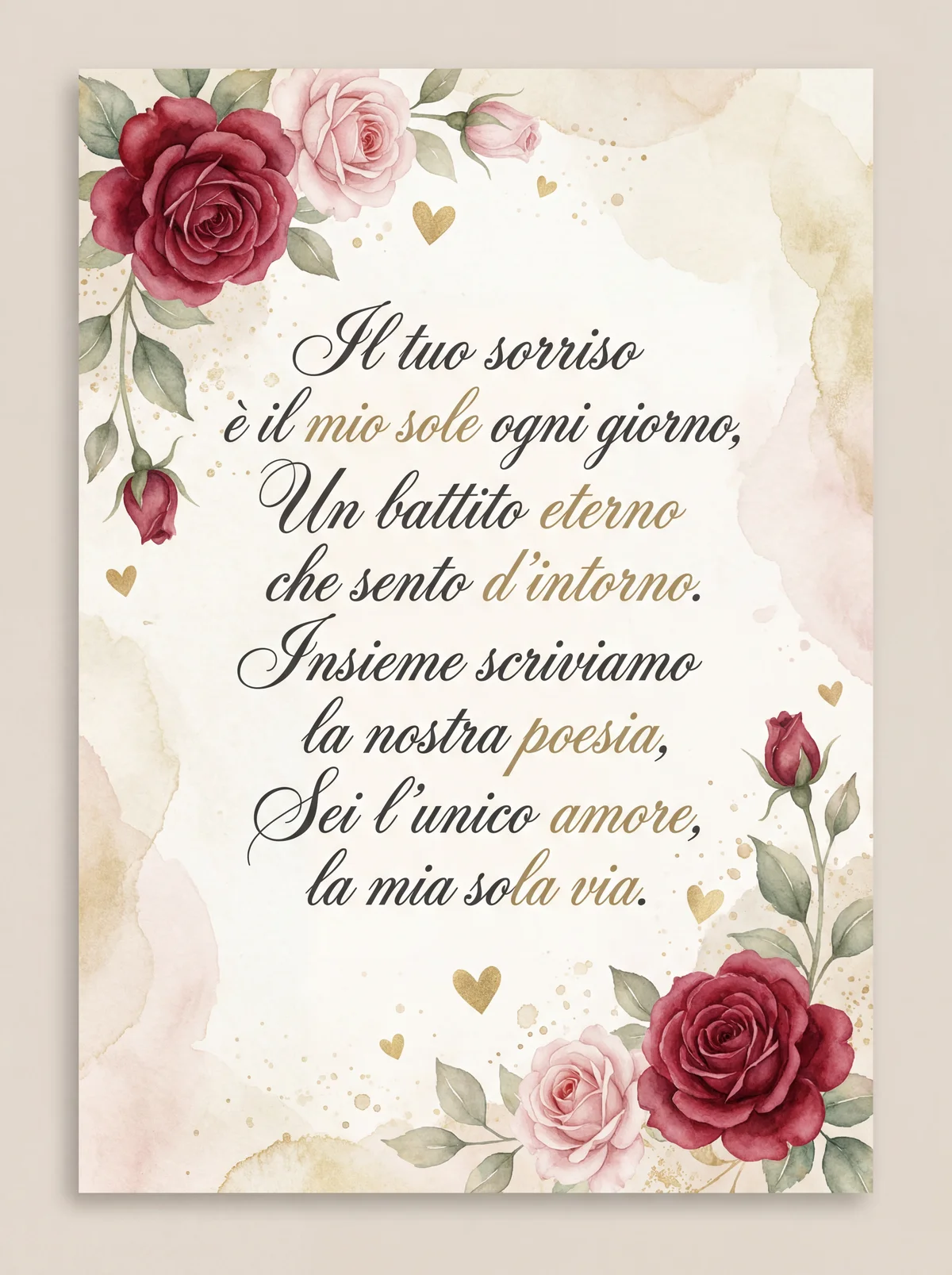 Messaggio d'amore per San Valentino