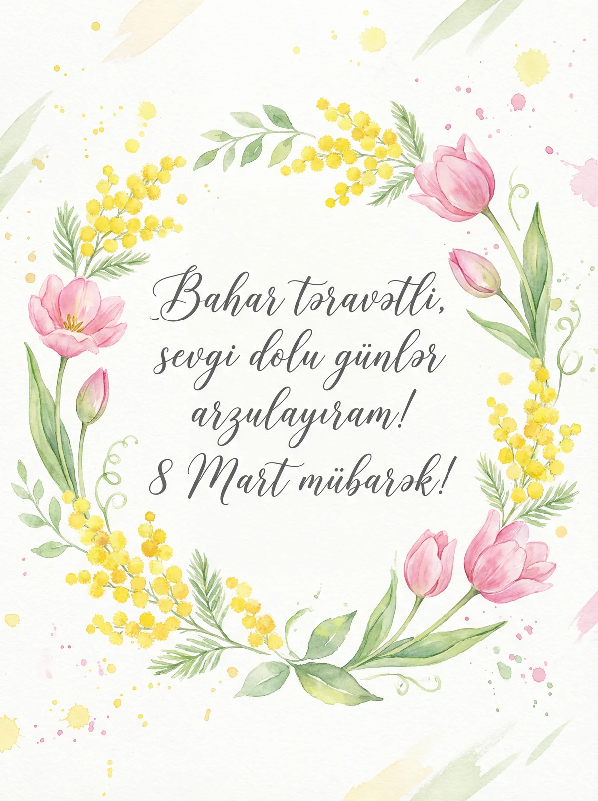 8 Mart Qadınlar Günü münasibətilə təbrik