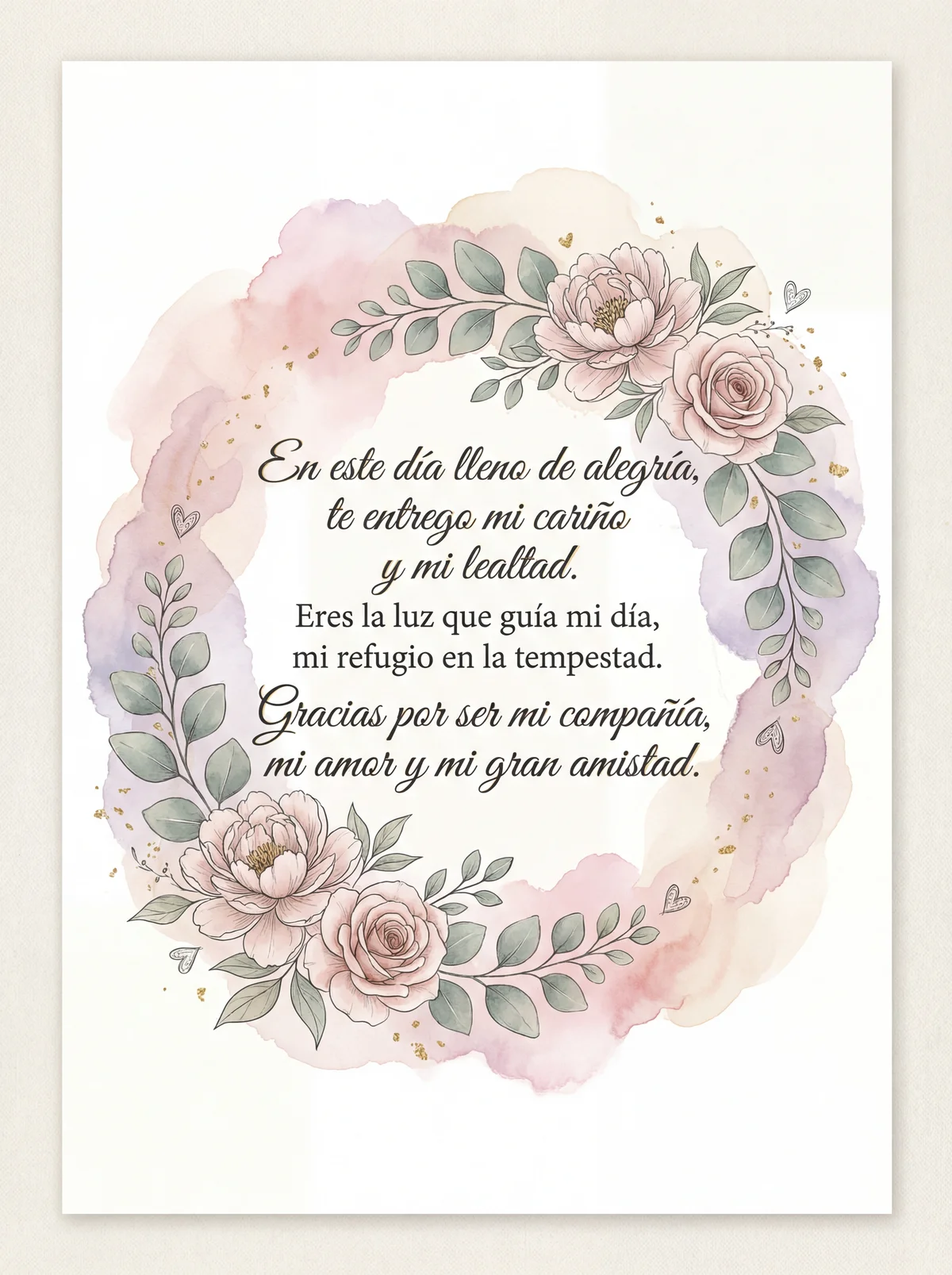 Mensaje para el Día del Amor y la Amistad para mi persona es...