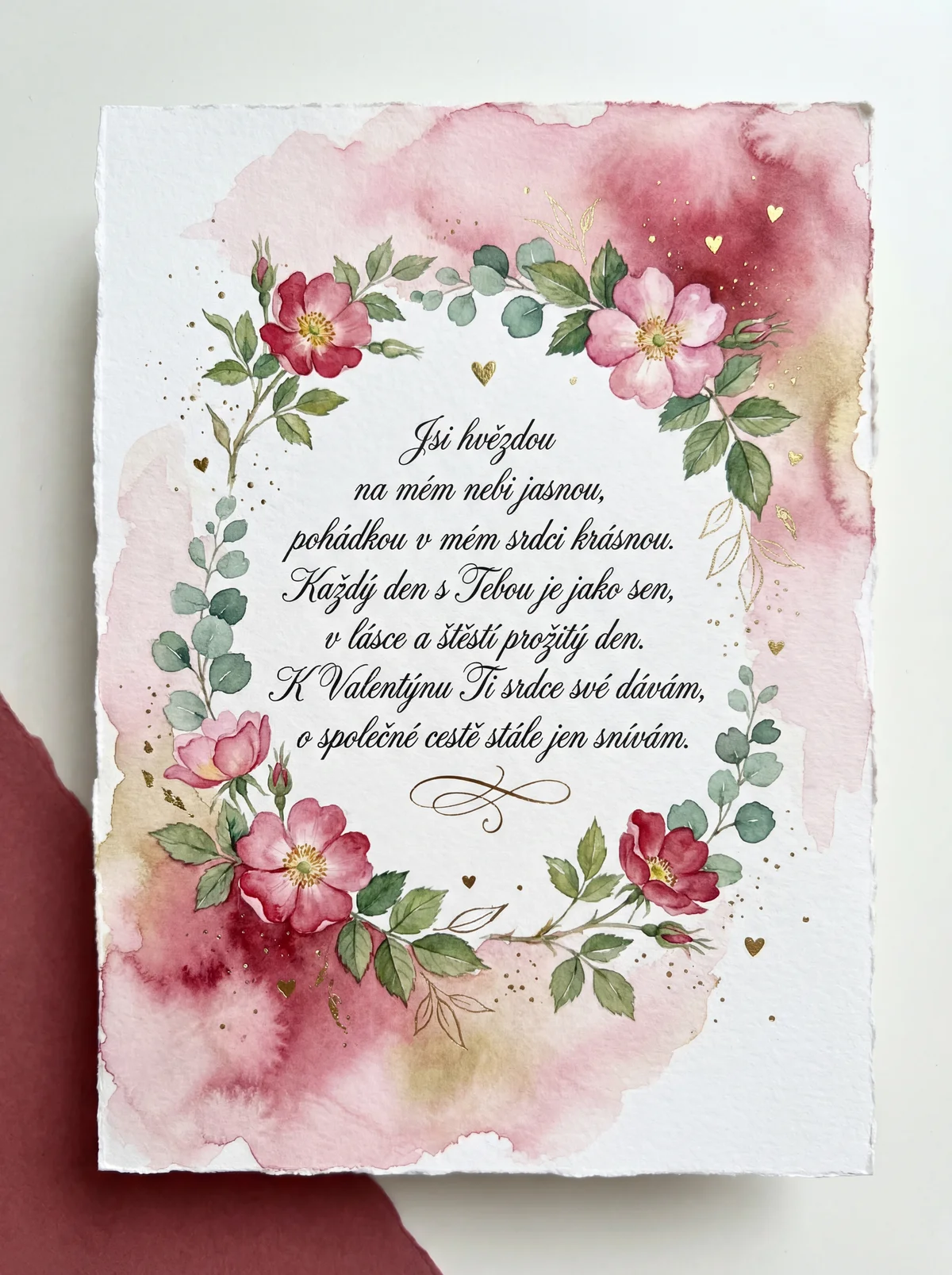 Přání k Valentýnu pro mou lásku