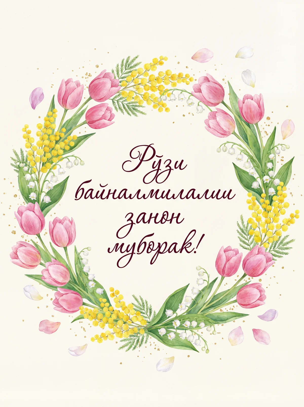 Табрикоти самимона ба муносибати Рӯзи байналмилалии занон!