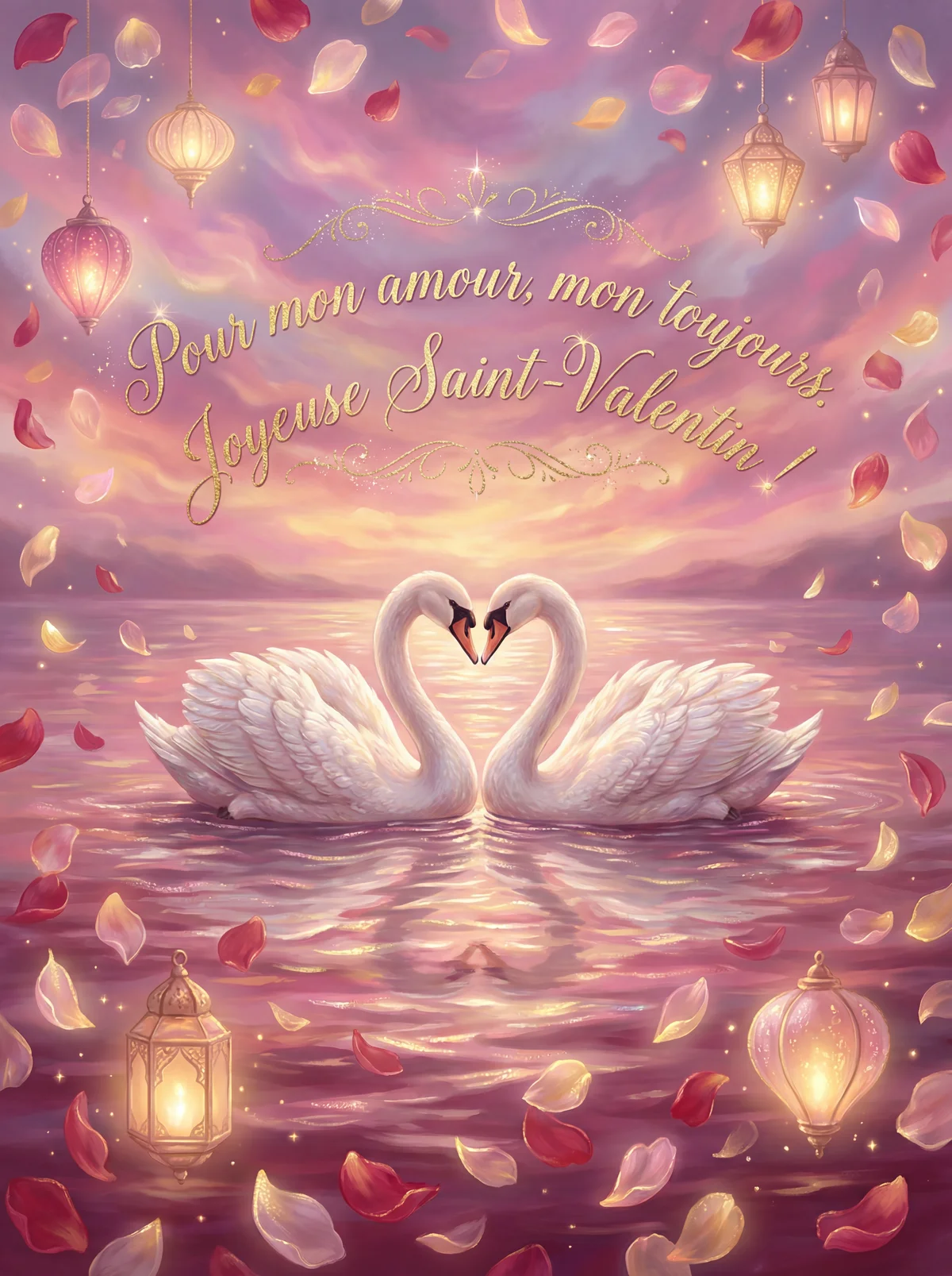 Carte de Saint-Valentin pour mon amour