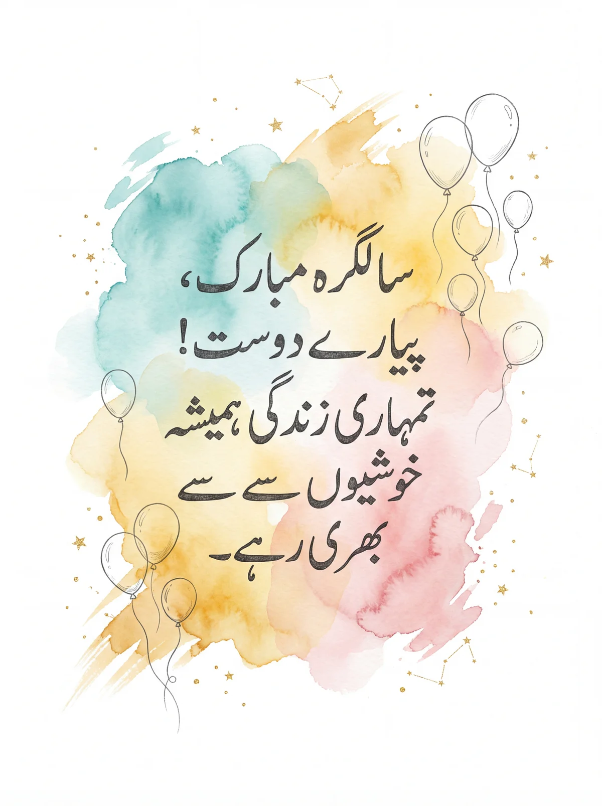 دوست کو سالگرہ کی مبارکباد