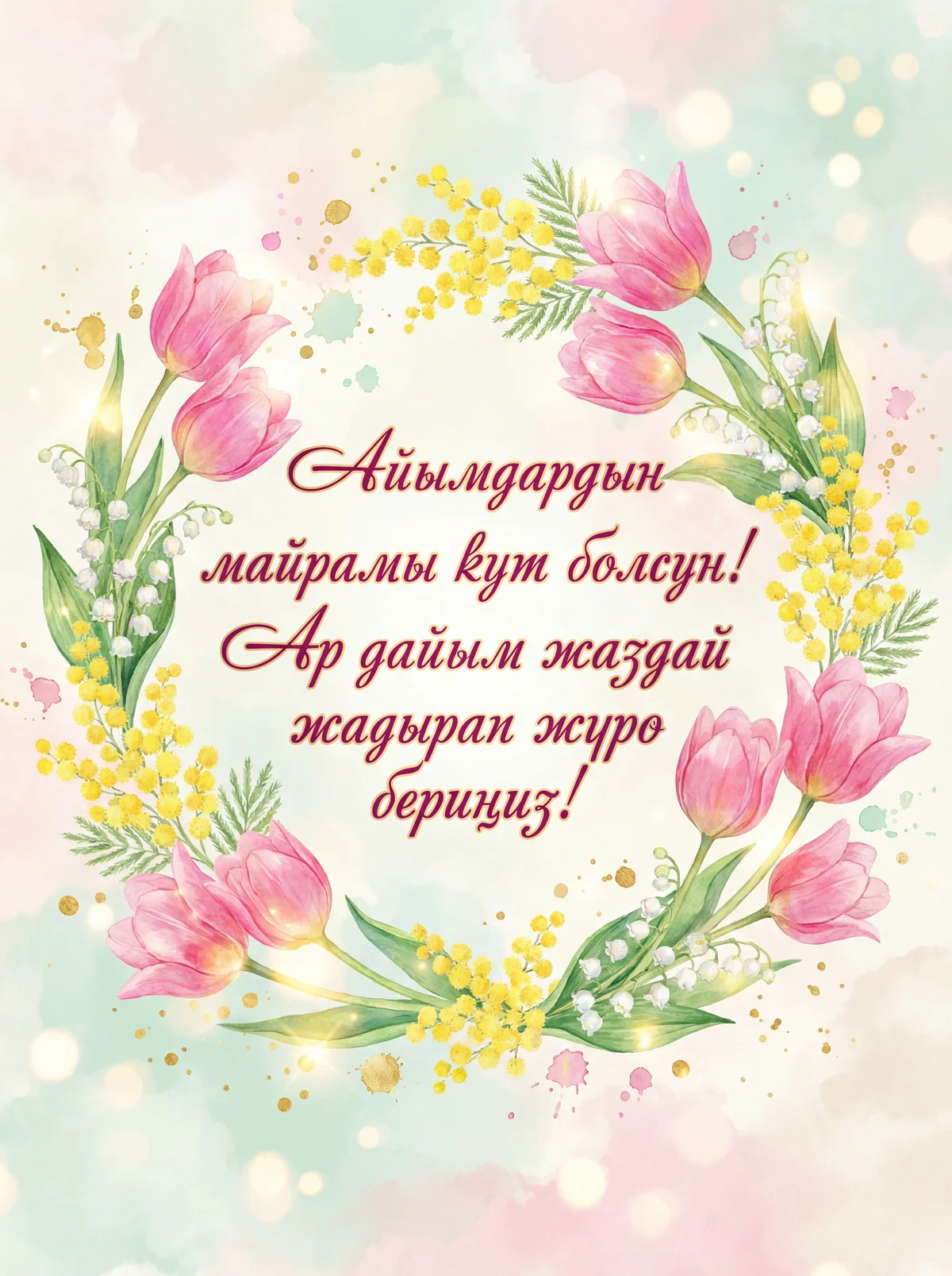 8-Март Аялдар күнү менен куттуктоо