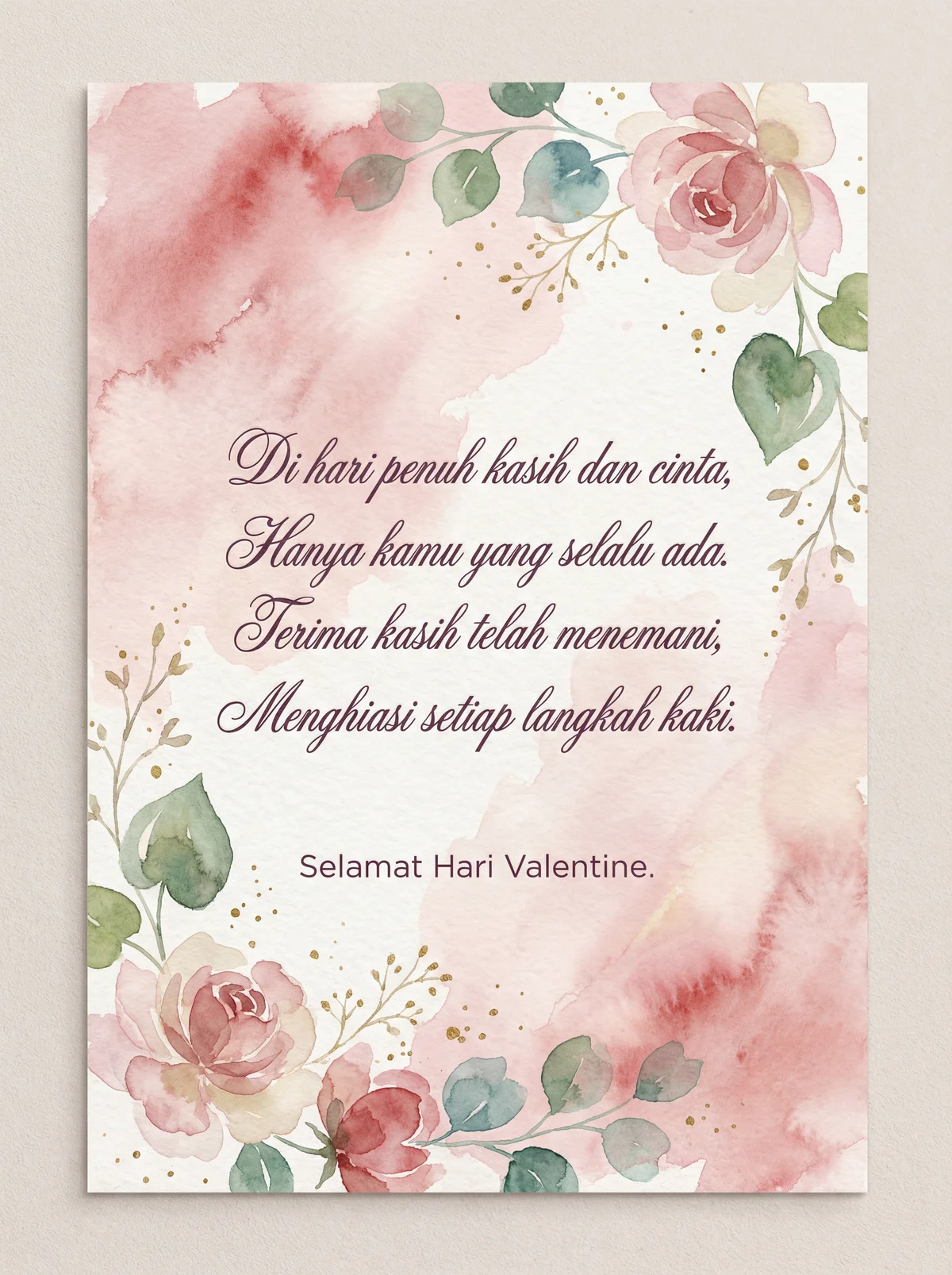 kartu ucapan hari valentine untuk kekasih