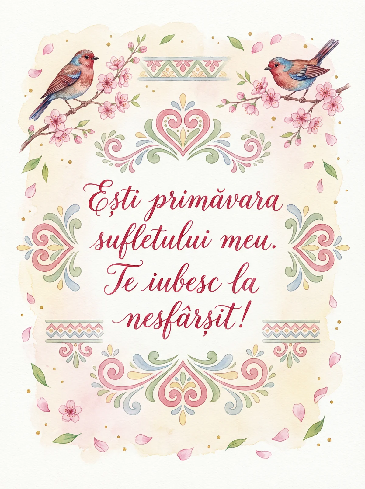 Mesaj de Dragobete pentru iubita