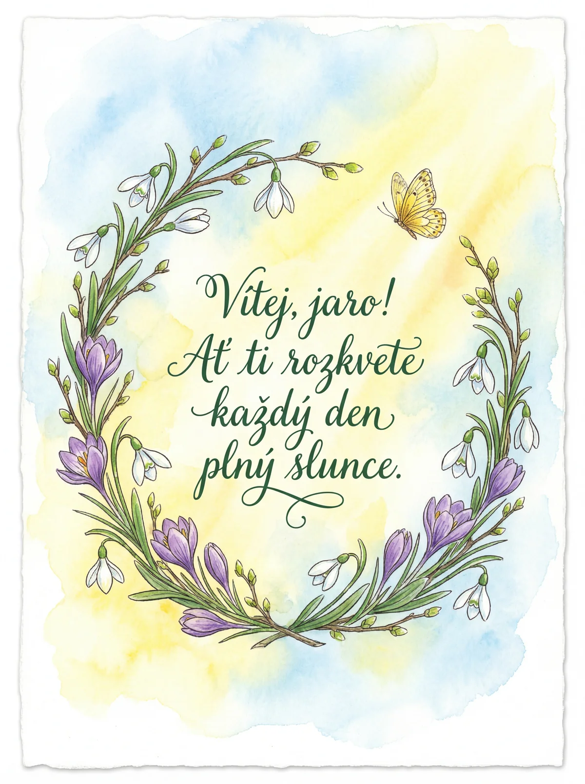 krátké přáníčko k prvnímu jarnímu dni