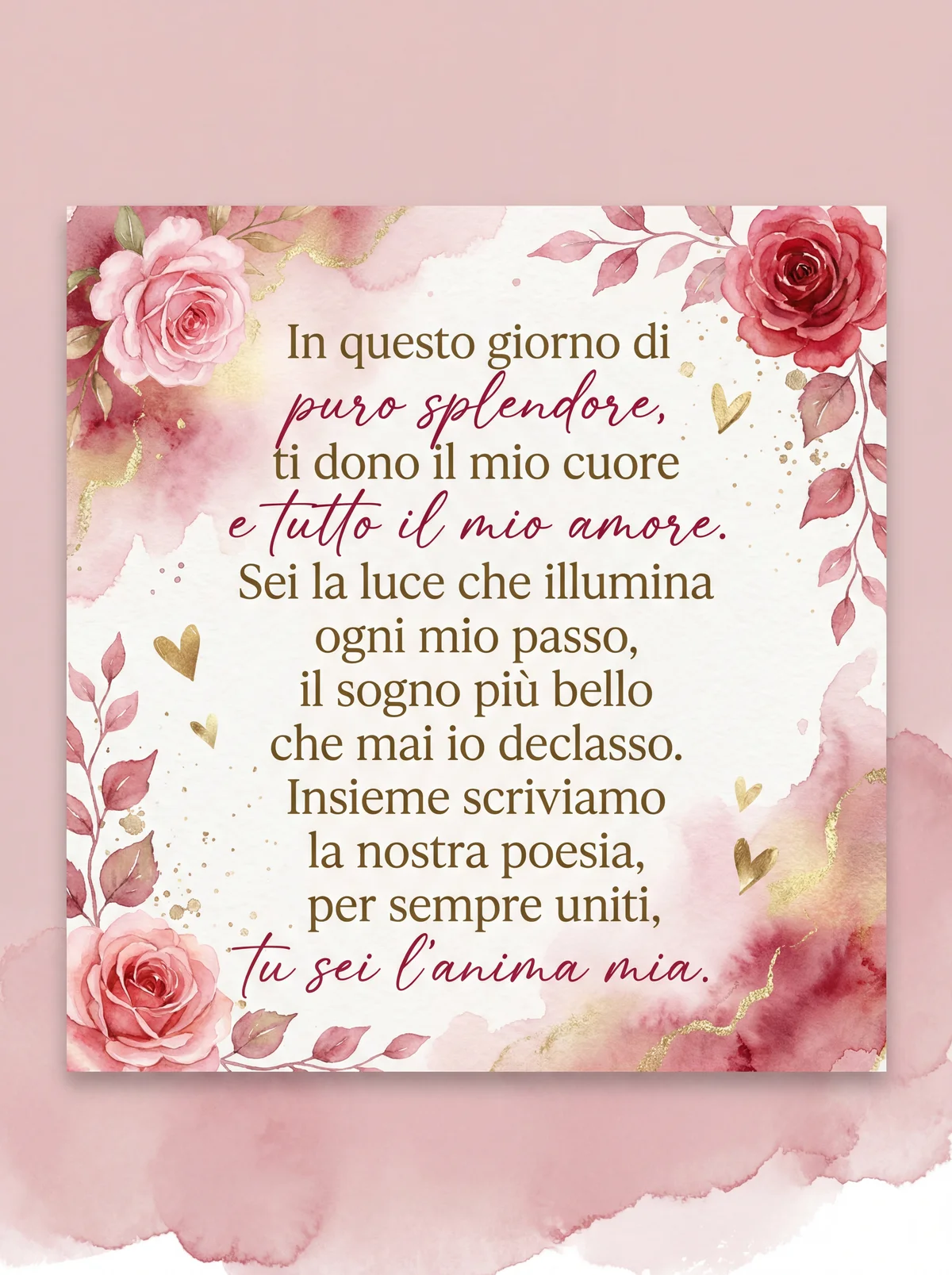 biglietto d'auguri per San Valentino per il mio amore