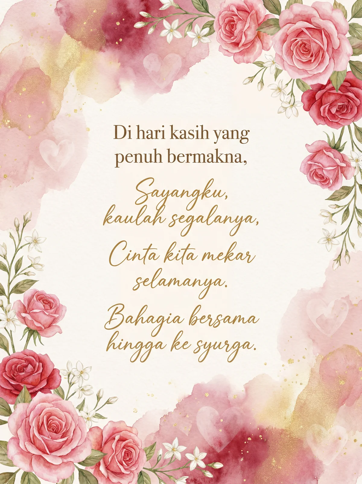 kad ucapan Hari Valentine untuk kekasih