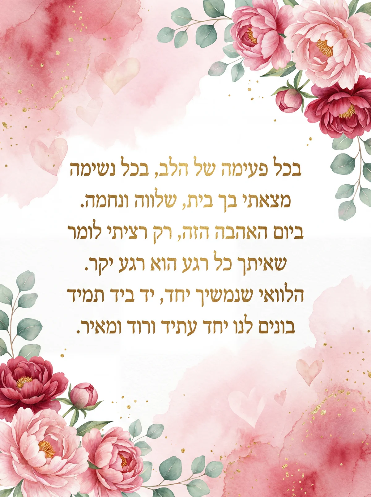 כרטיס ברכה לבן/בת הזוג ליום האהבה