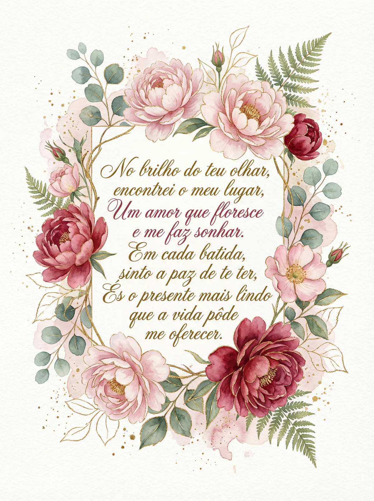 Cartão de Dia dos Namorados para meu amor