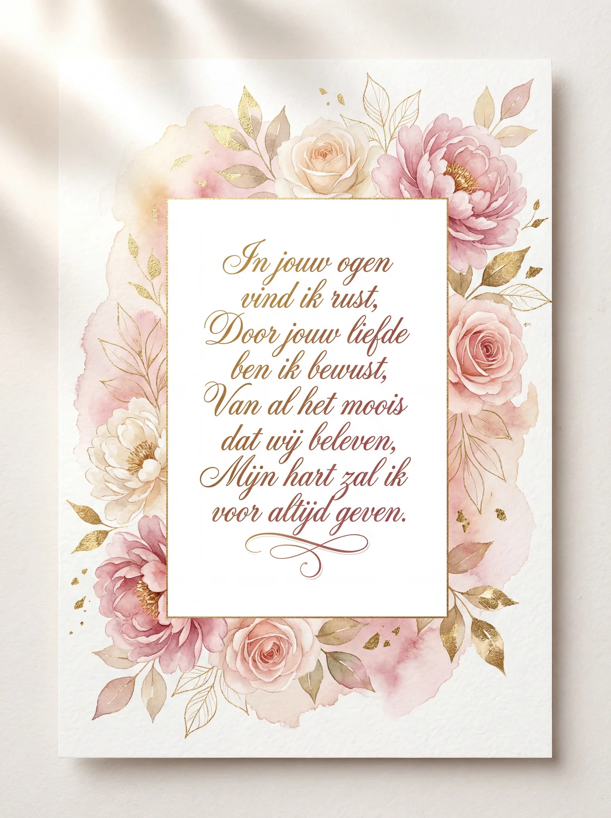 Valentijnskaart voor mijn geliefde