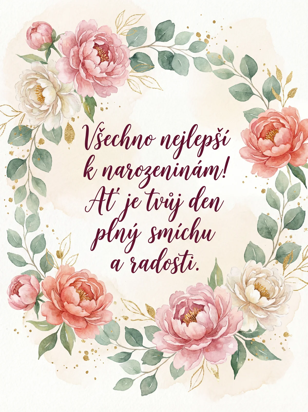 blahopřání k narozeninám pro kamarádku