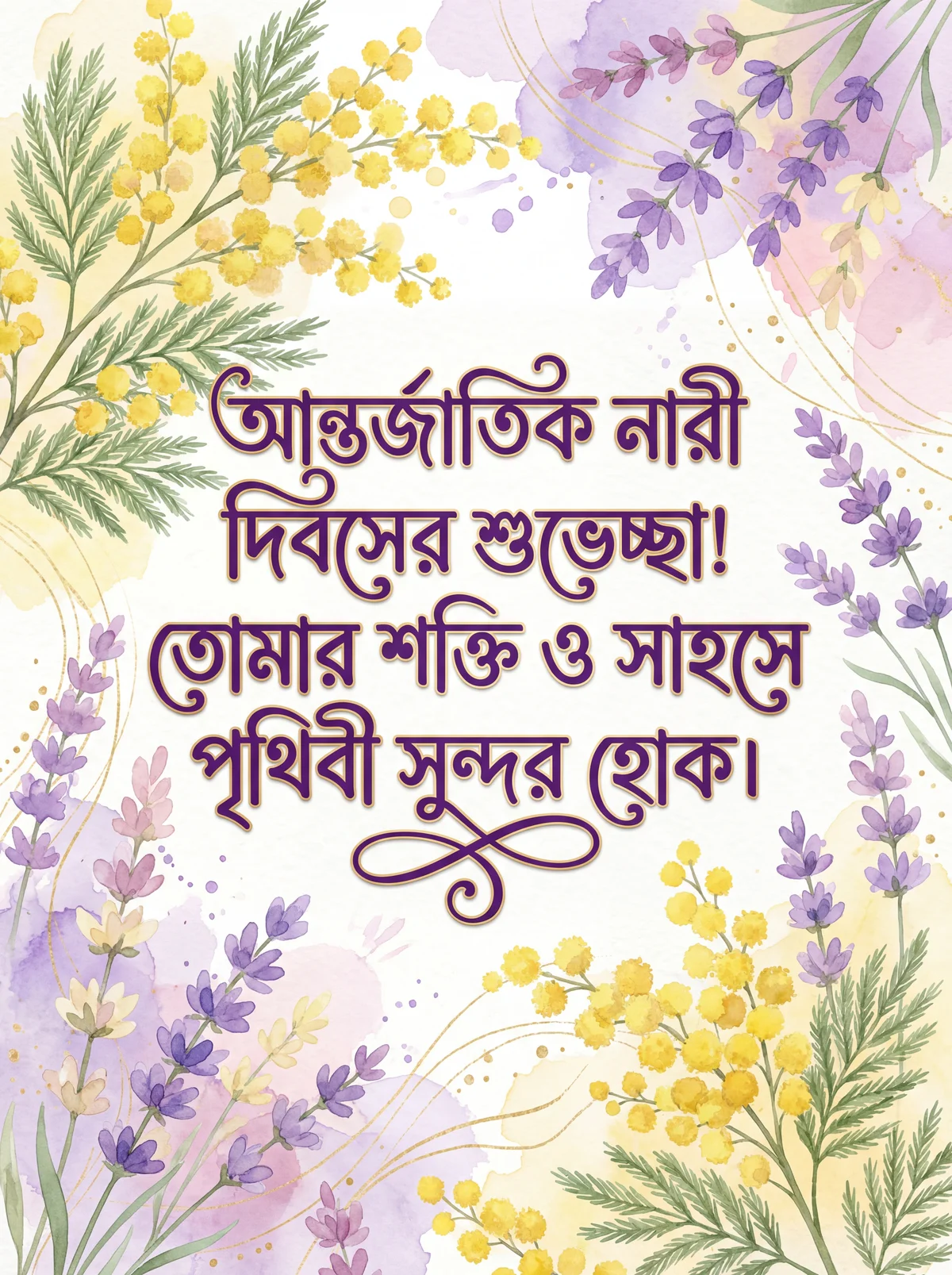 আন্তর্জাতিক নারী দিবসের শুভেচ্ছা কার্ডের জন্য বার্তা
