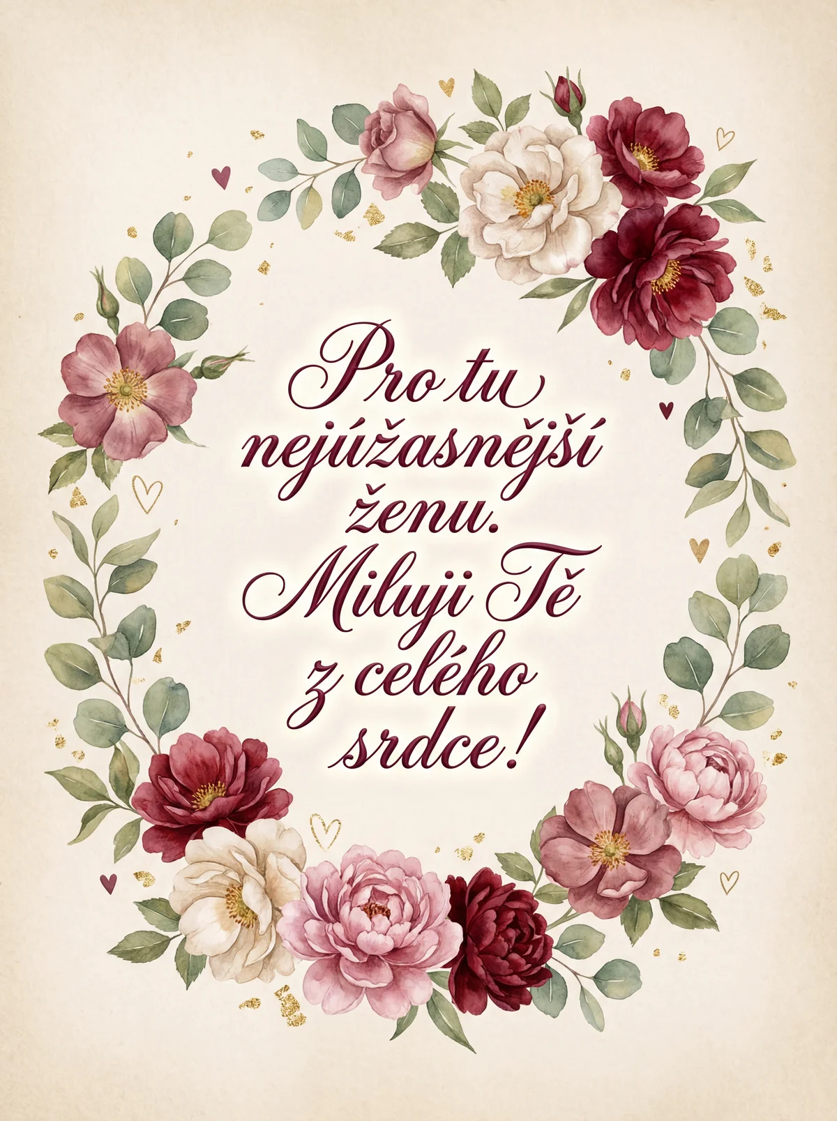 přání k Valentýnu pro partnerku