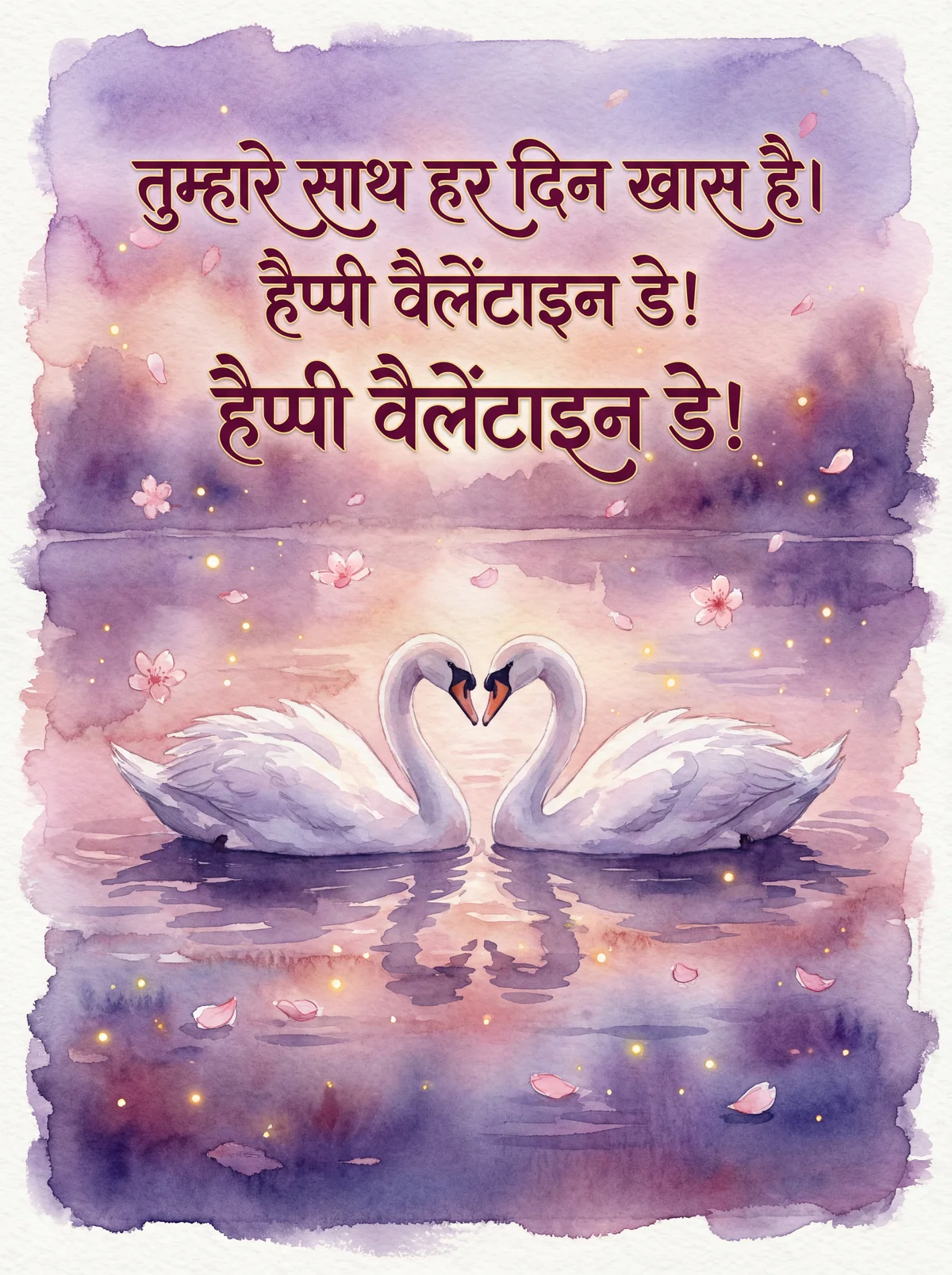 प्रिय के लिए वेलेंटाइन डे शुभकामनाएँ