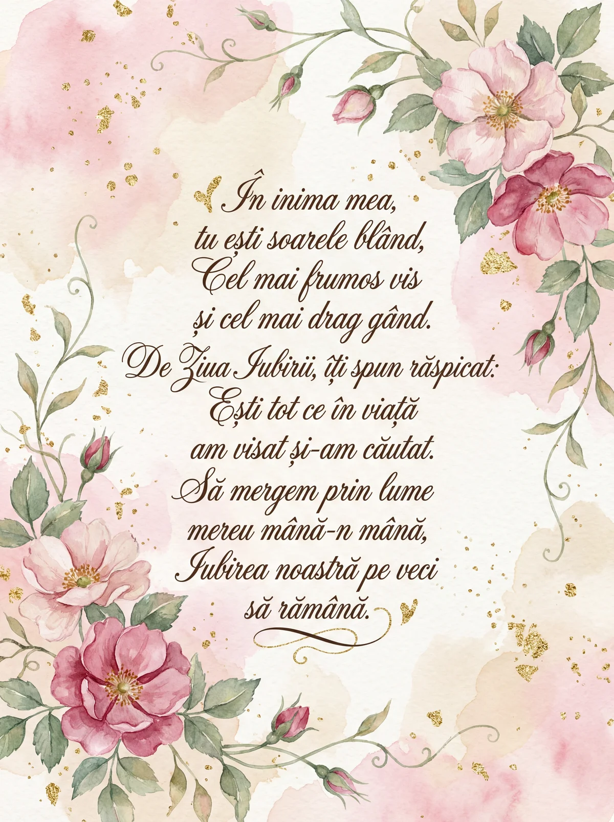 Urări de Ziua Îndrăgostiților pentru persoana iubită