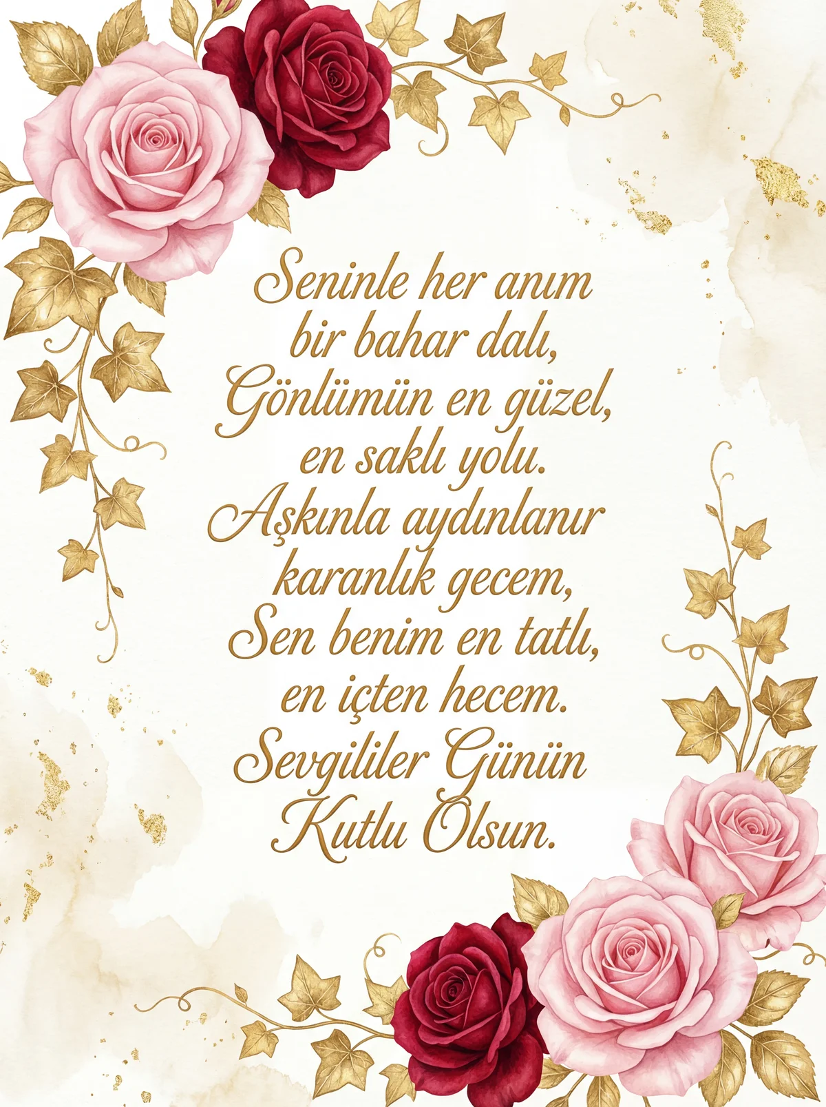 Sevgililer Günü için romantik mesajlar