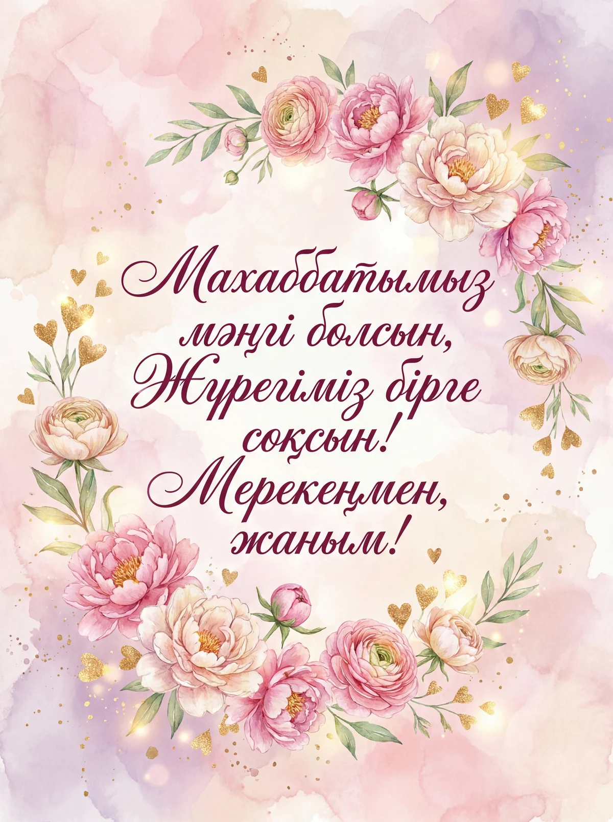 Сүйіктімді Ғашықтар күнімен құттықтау