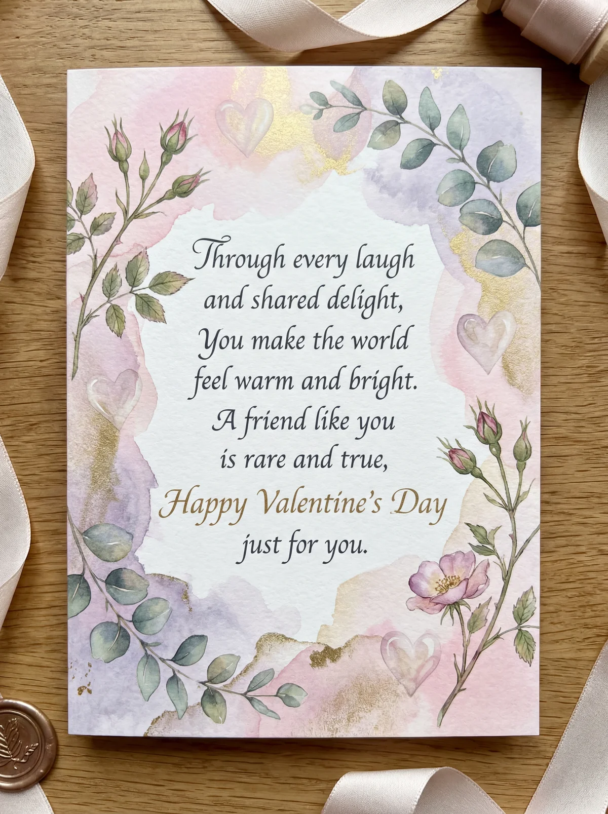 Valentine's Day card for a special friend