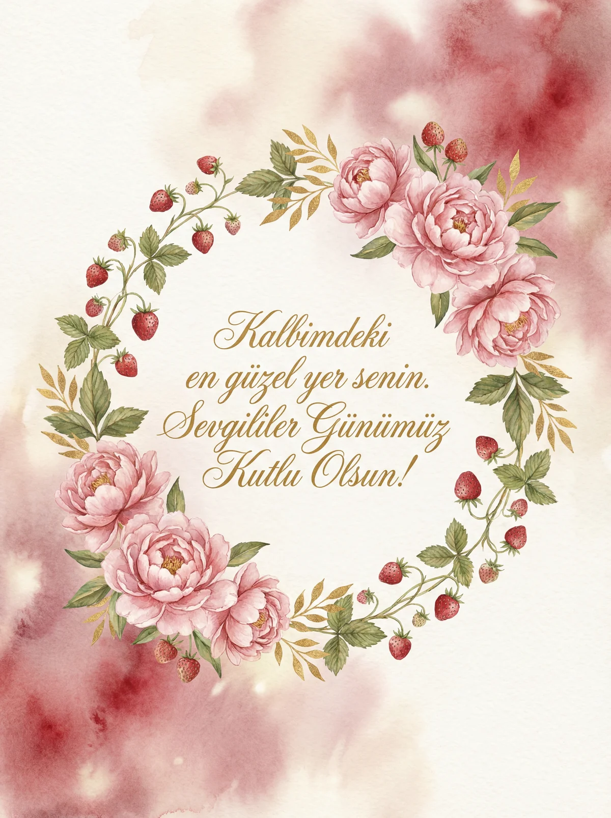 Sevgililer Günü kutlama mesajı