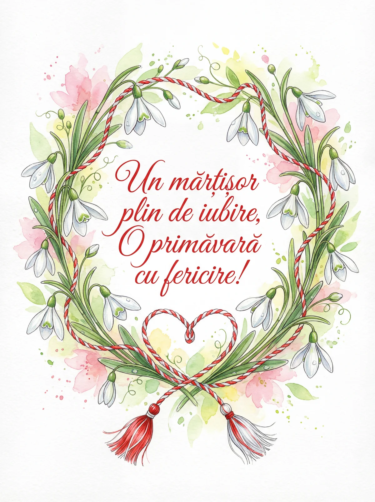 Felicitare de Mărțișor pentru o persoană dragă