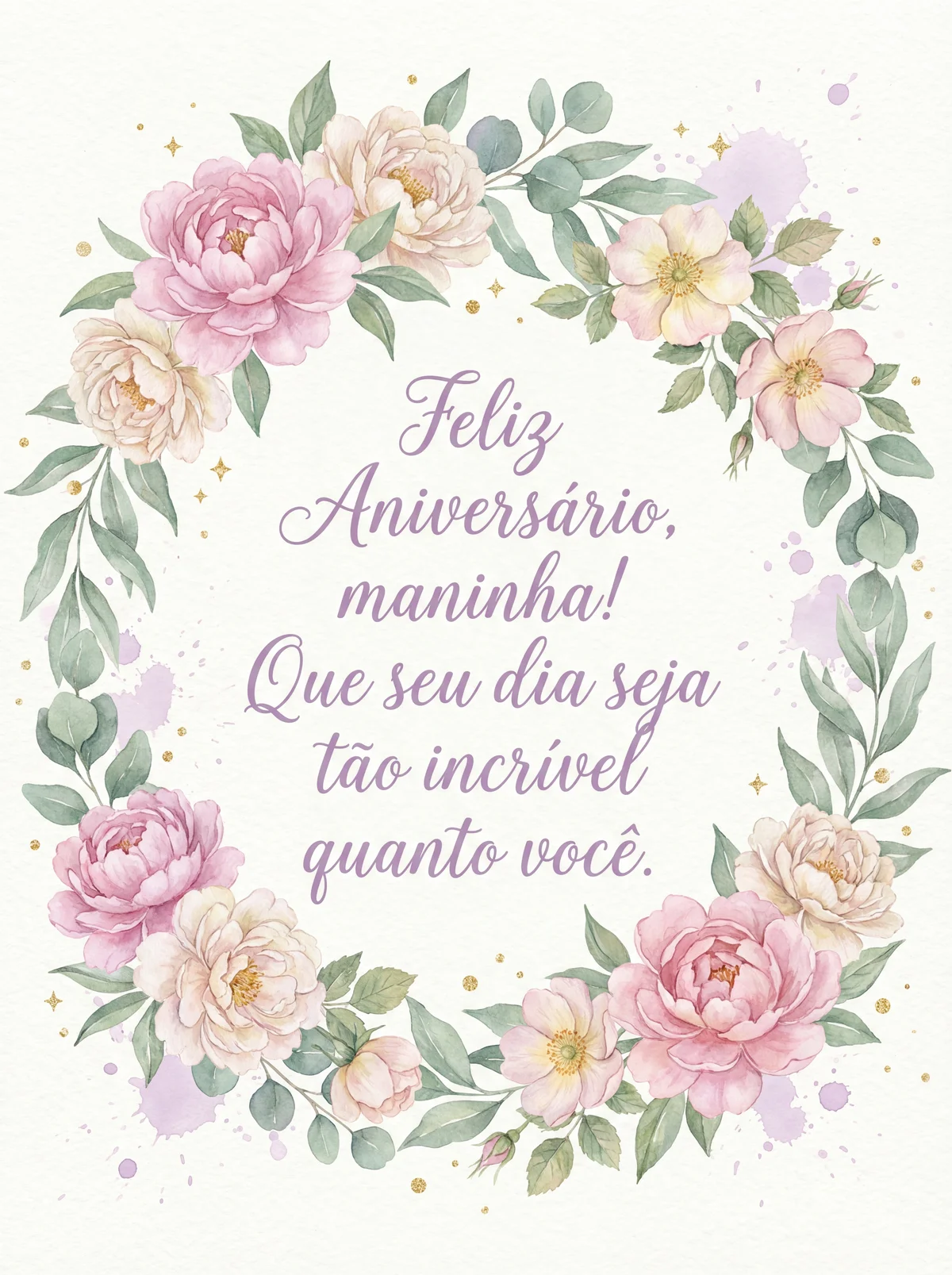 cartão de aniversário para irmã