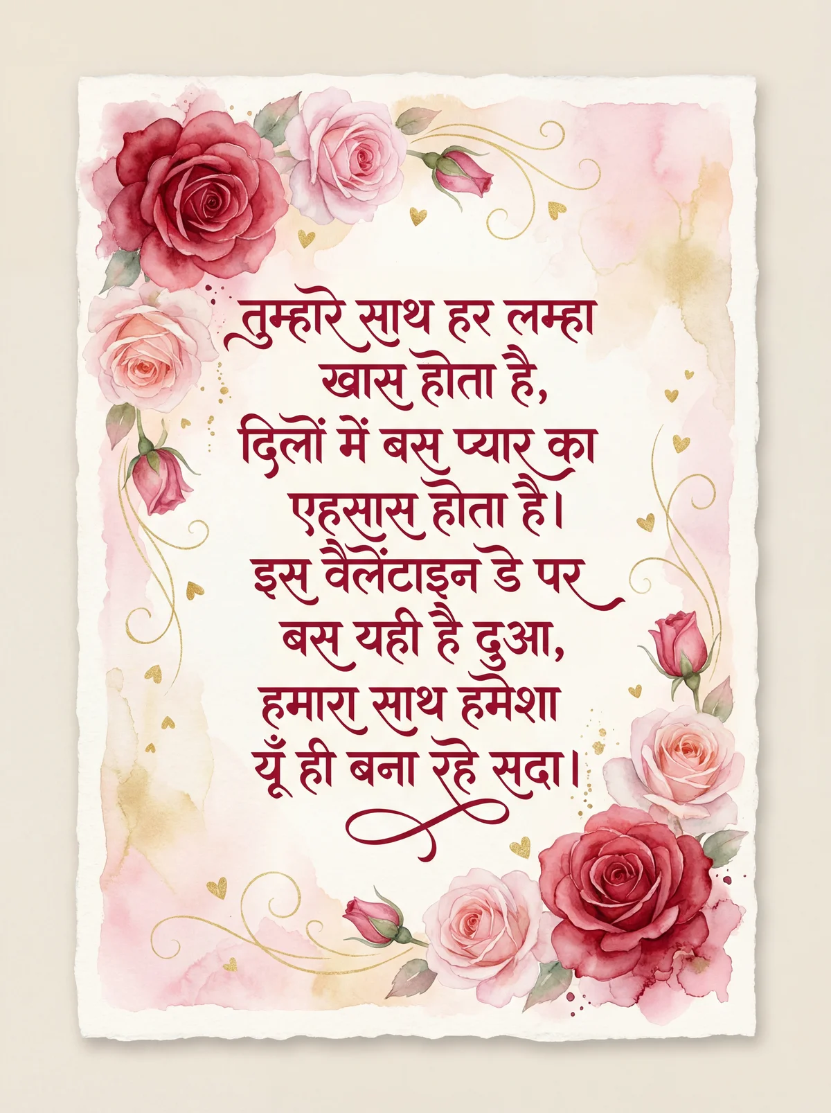 वैलेंटाइन डे पर गर्लफ्रेंड के लिए शुभकामनाएँ