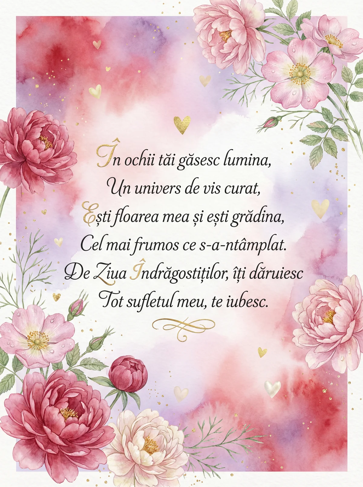 Urări de Ziua Îndrăgostiților pentru iubita mea