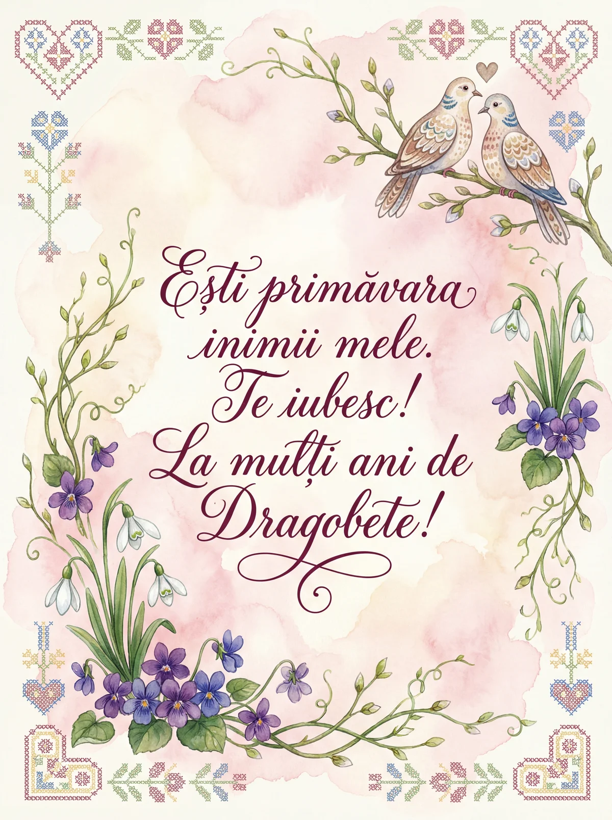 Urări de Dragobete pentru persoana iubită