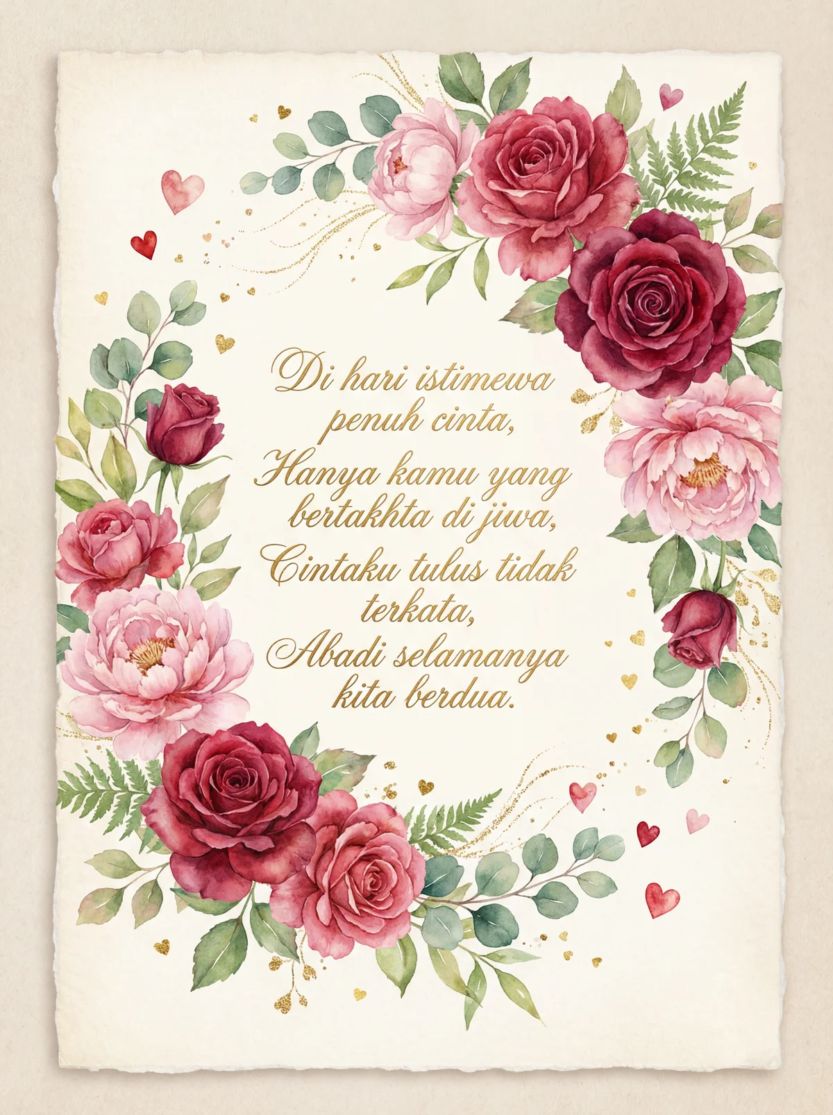 Kad ucapan Hari Valentine untuk kekasih