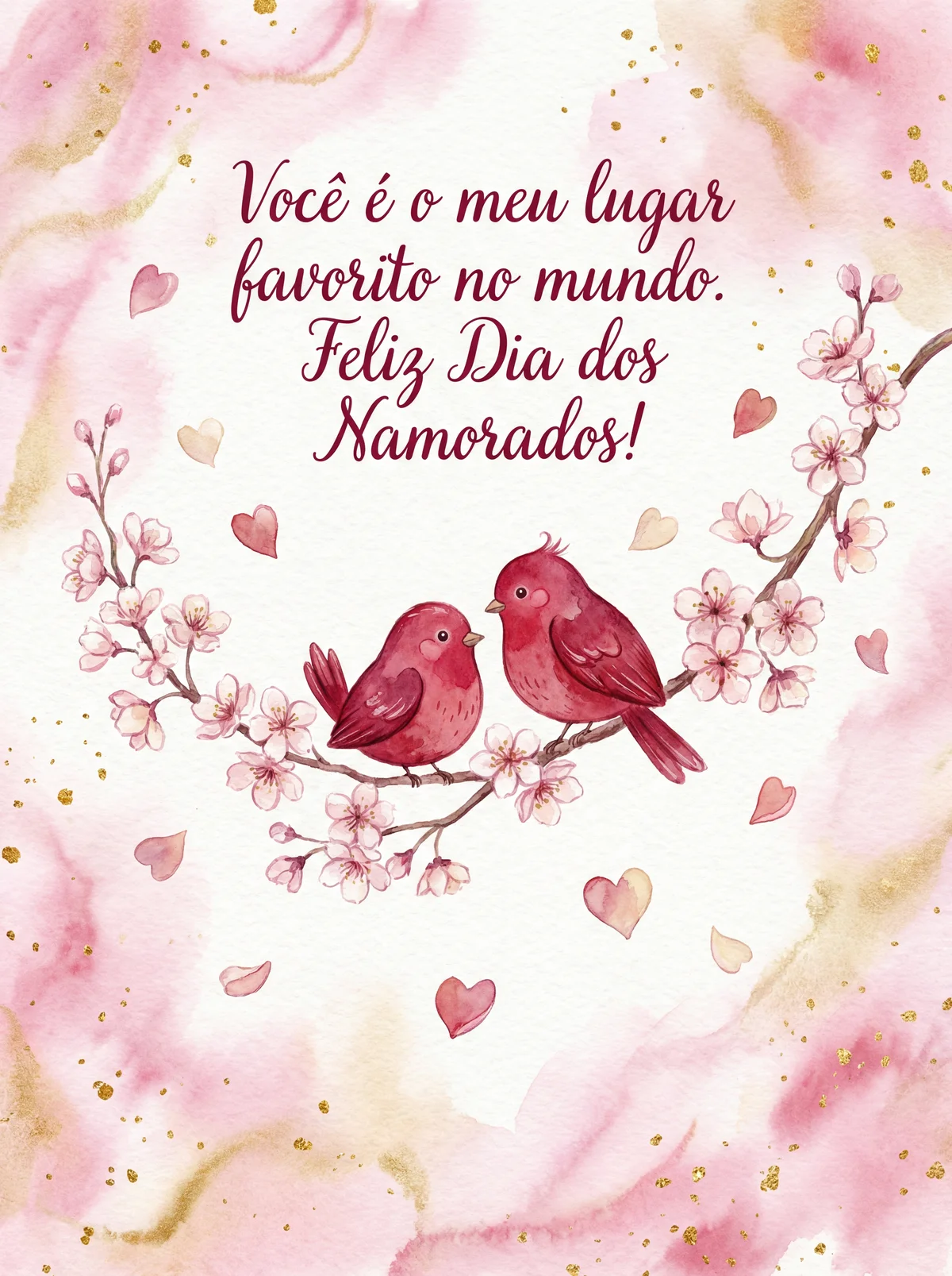 Cartão de Dia dos Namorados para meu amor