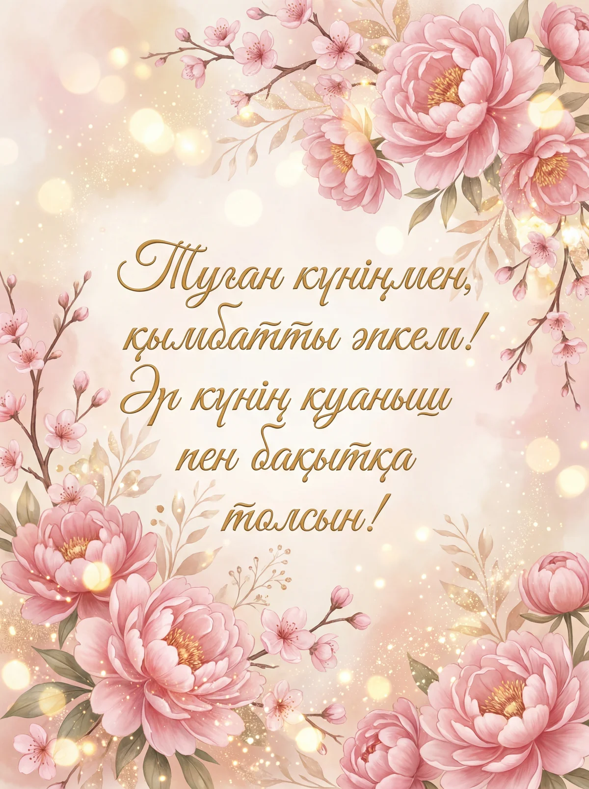 Әпке туған күніңмен құттықтау!