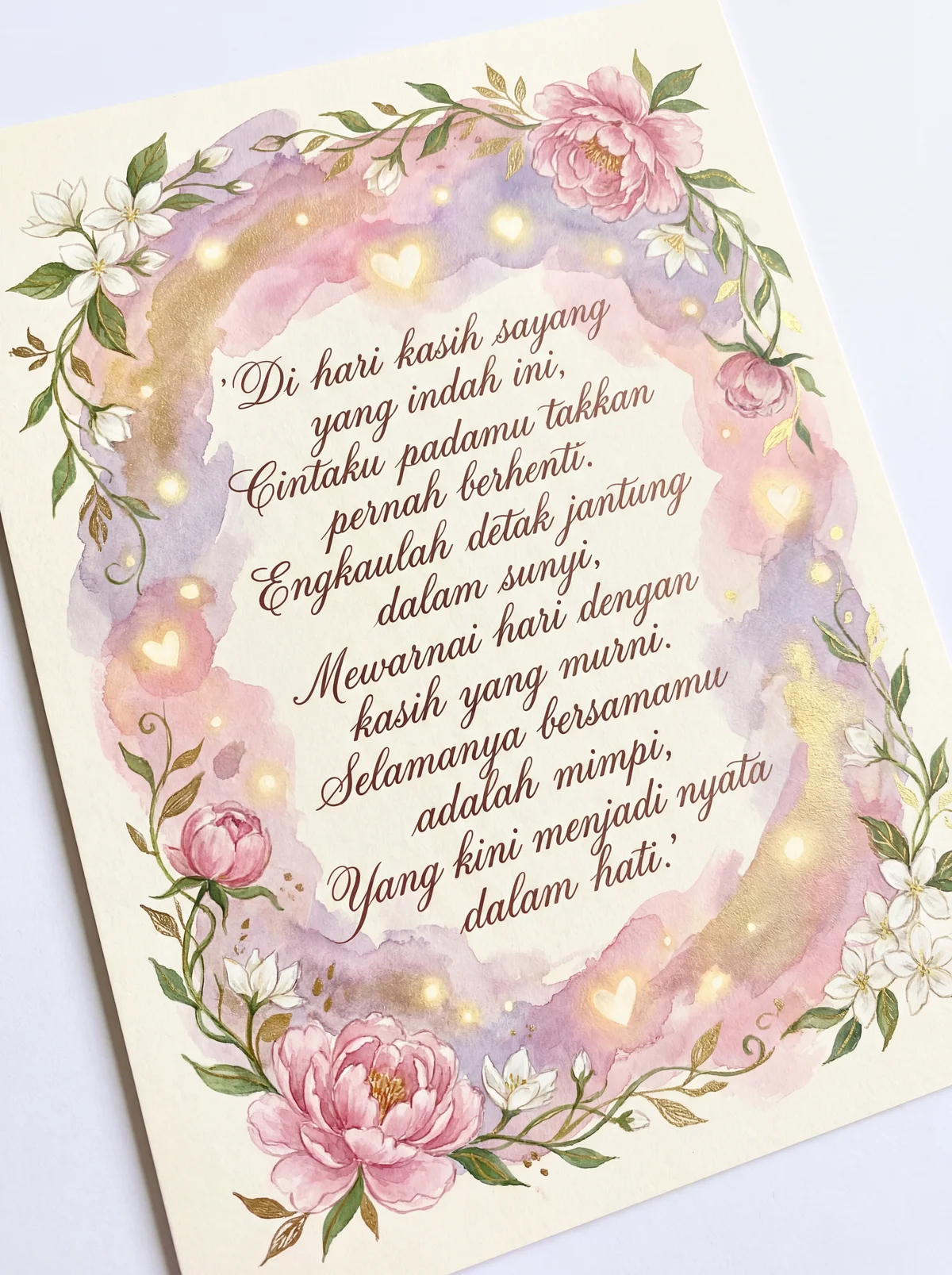 Ucapan hari Valentine romantis untuk kekasihku