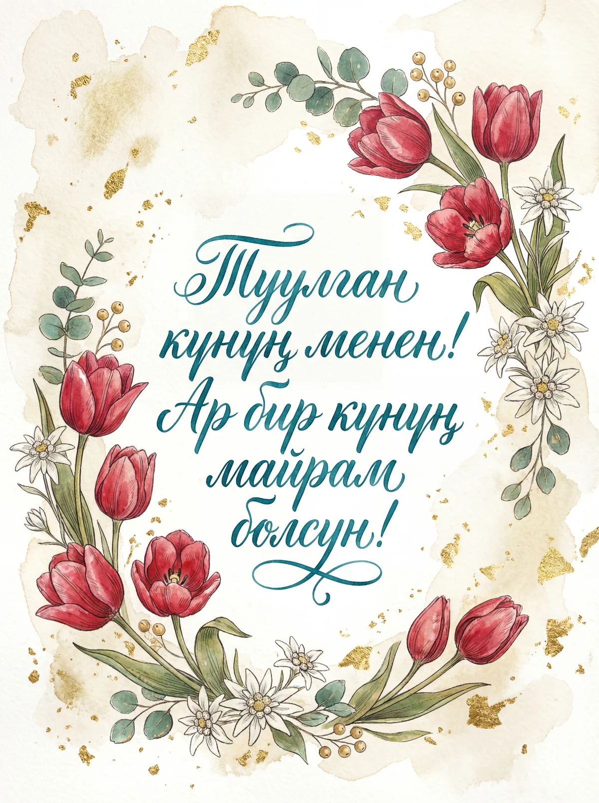 Туулган күнүң менен куттуктайм