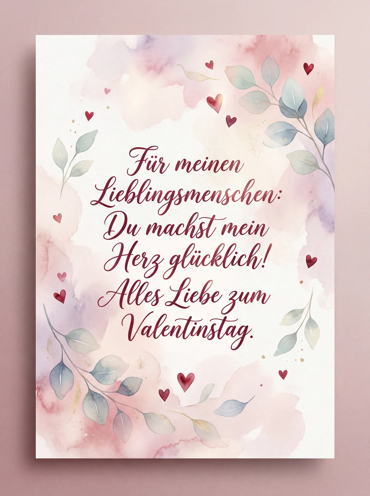 Valentinstag Grüße für meinen Lieblingsmenschen