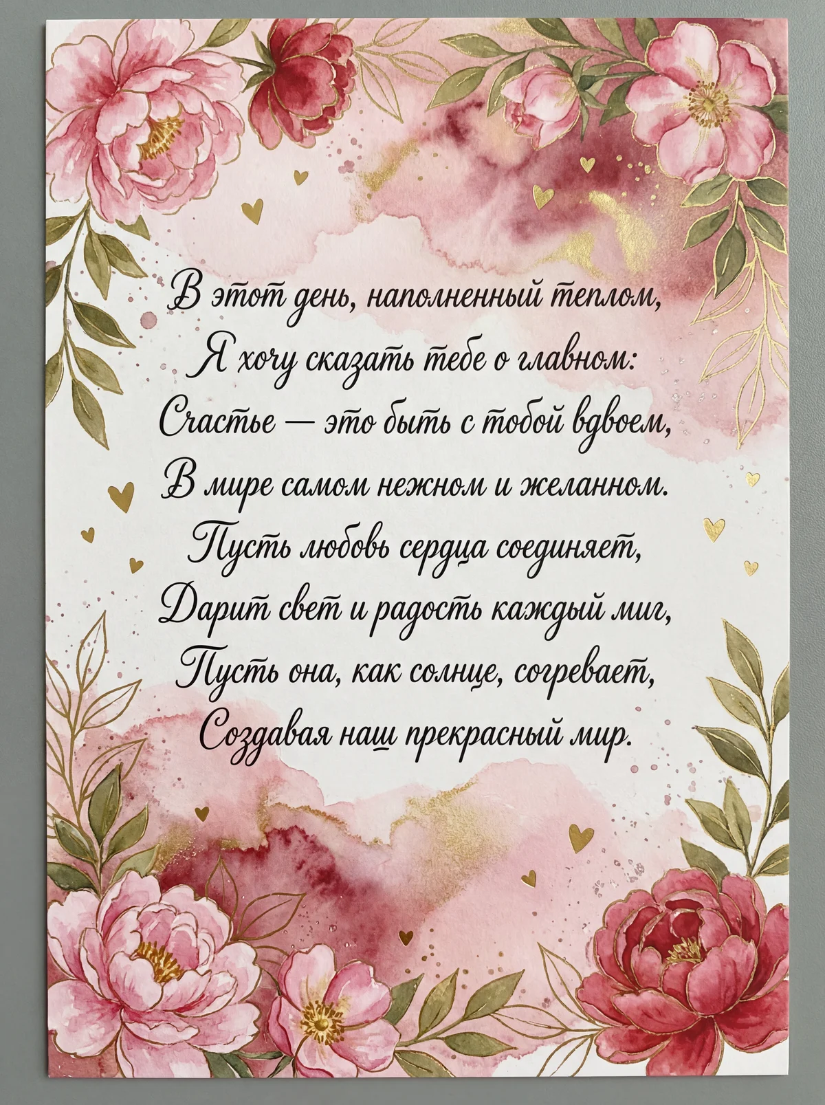 Открытка любимому человеку на День святого Валентина