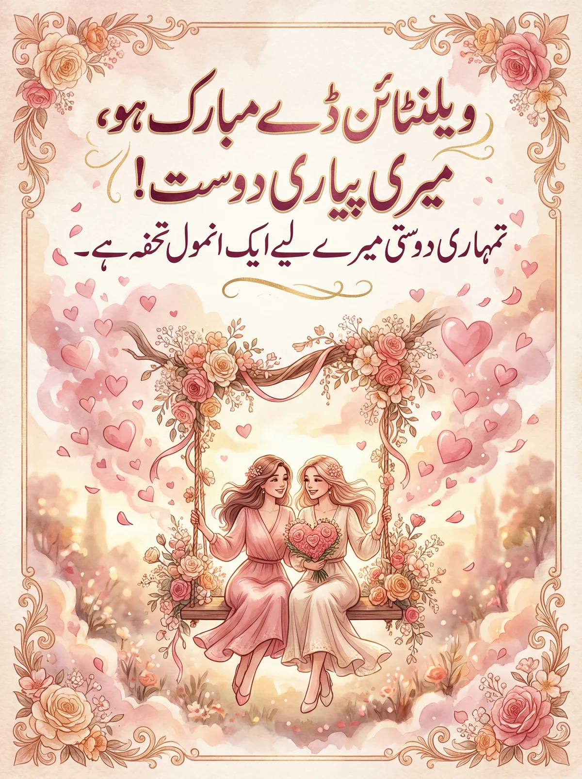 ویلنٹائن ڈے کی مبارکباد، میری پیاری دوست