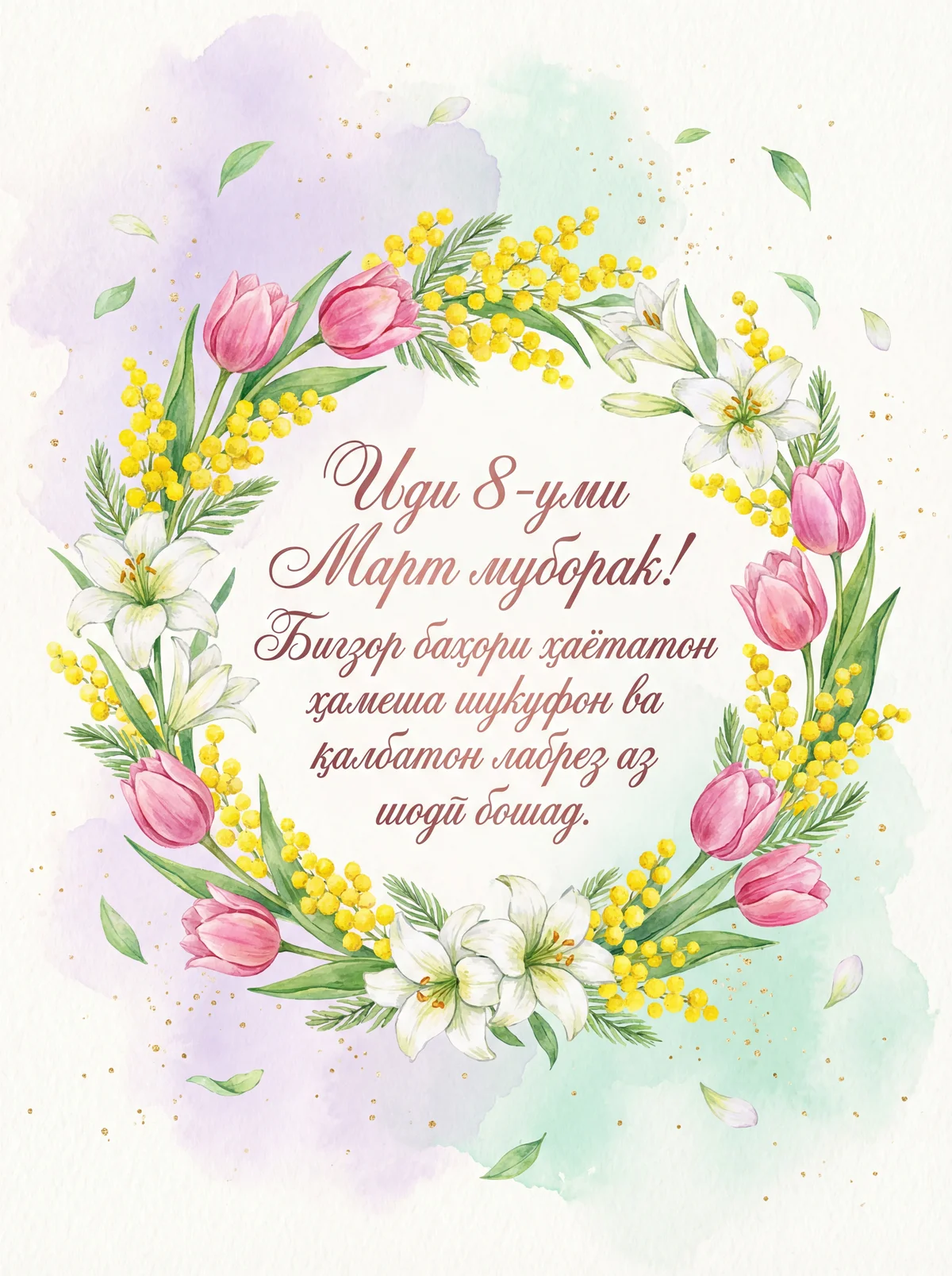 Табрикоти Рӯзи байналмилалии занон