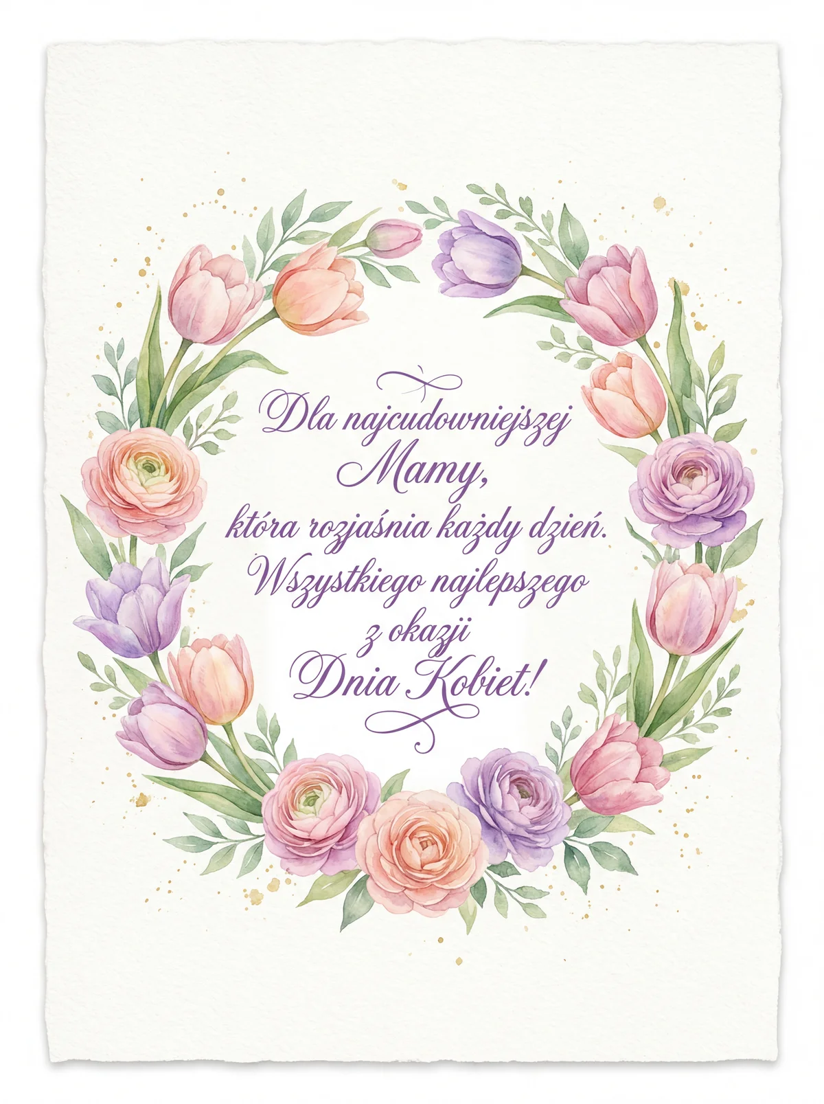 życzenia na Dzień Kobiet dla mamy