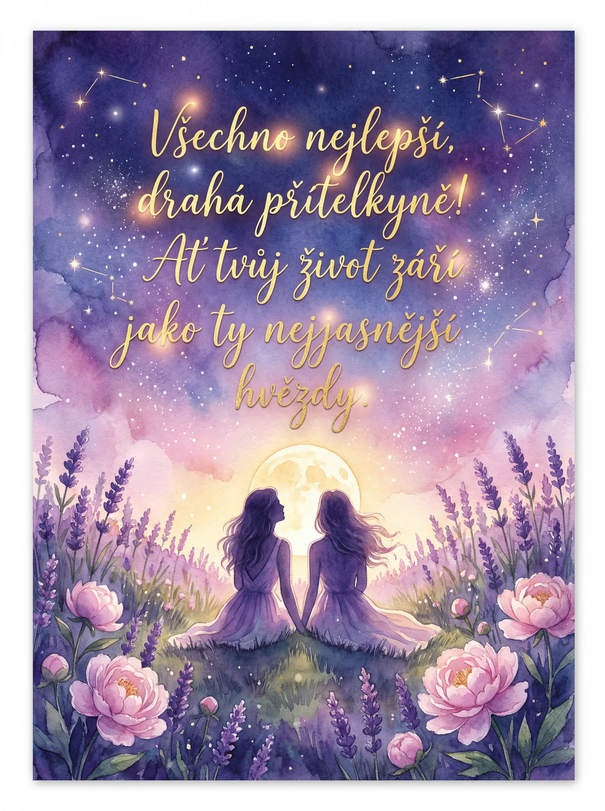 Přání k narozeninám pro kamarádku