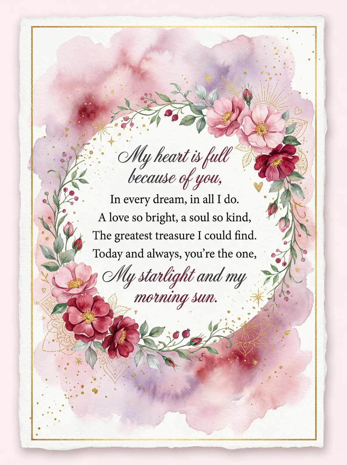 Valentine's Day message for a loved one