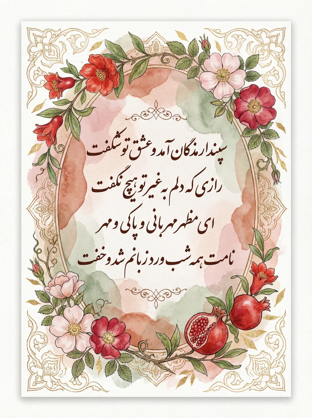 کارت تبریک روز سپندارمذگان برای همسرم