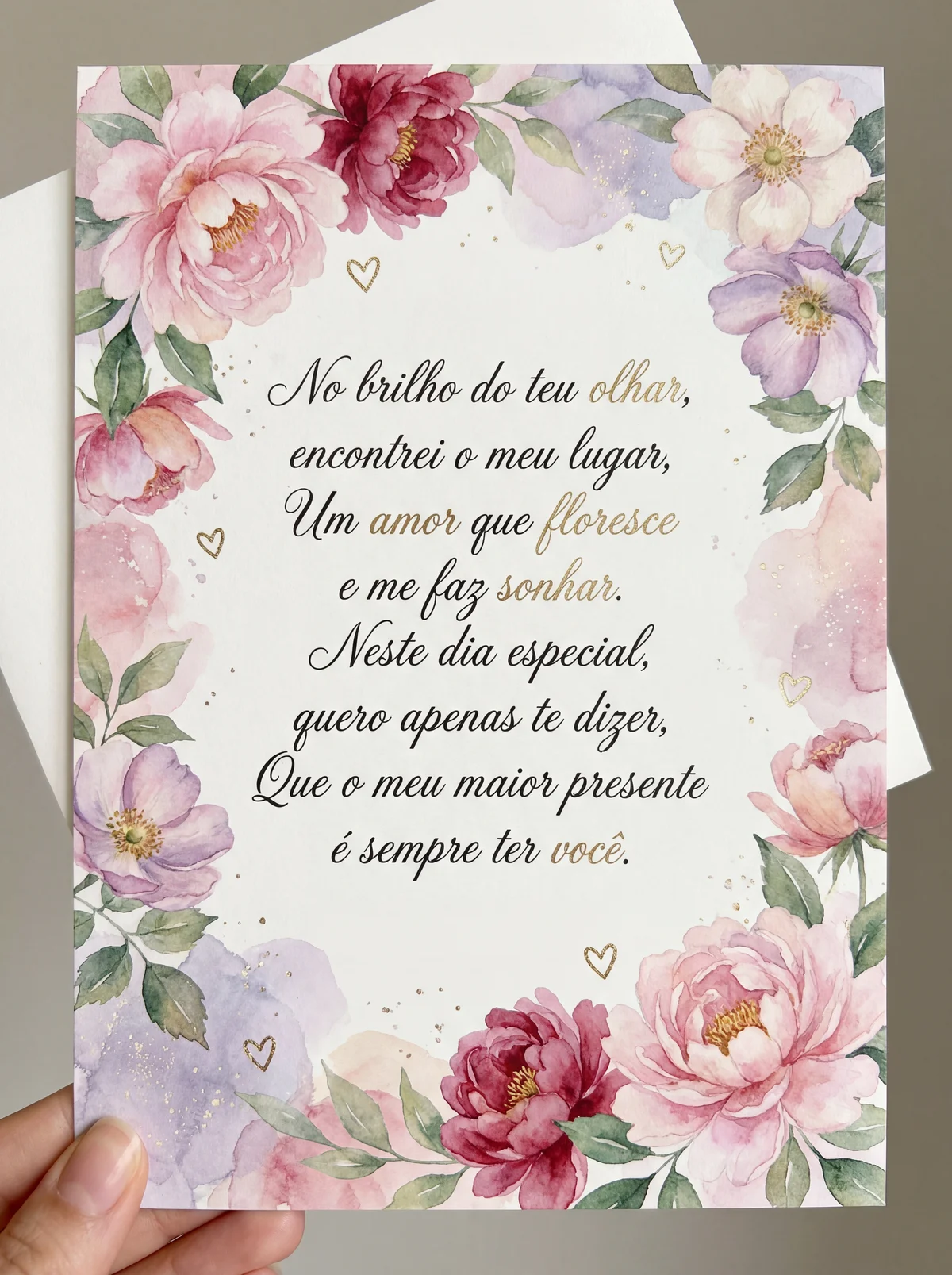 cartão para namorada no Dia dos Namorados